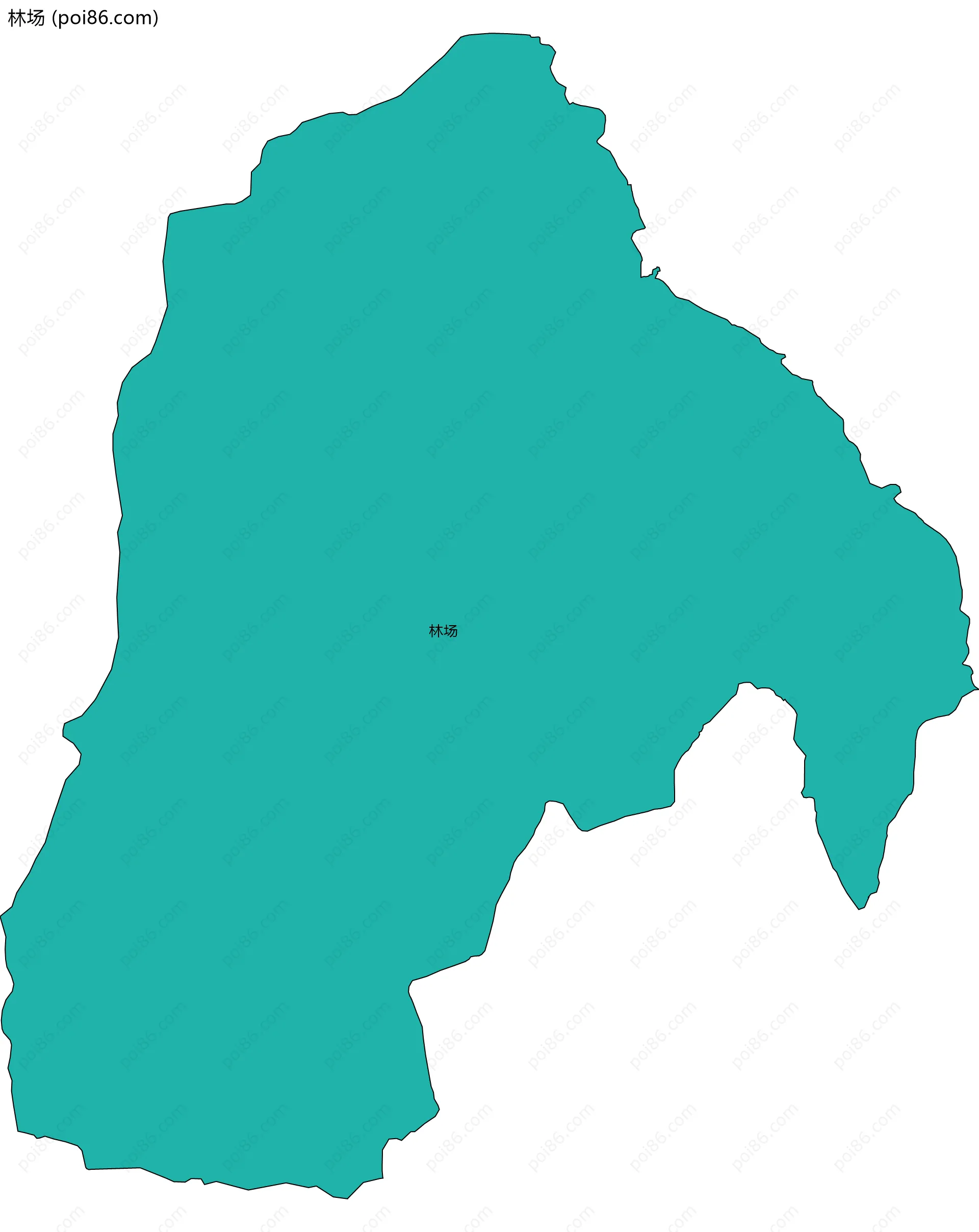 林场边界地图