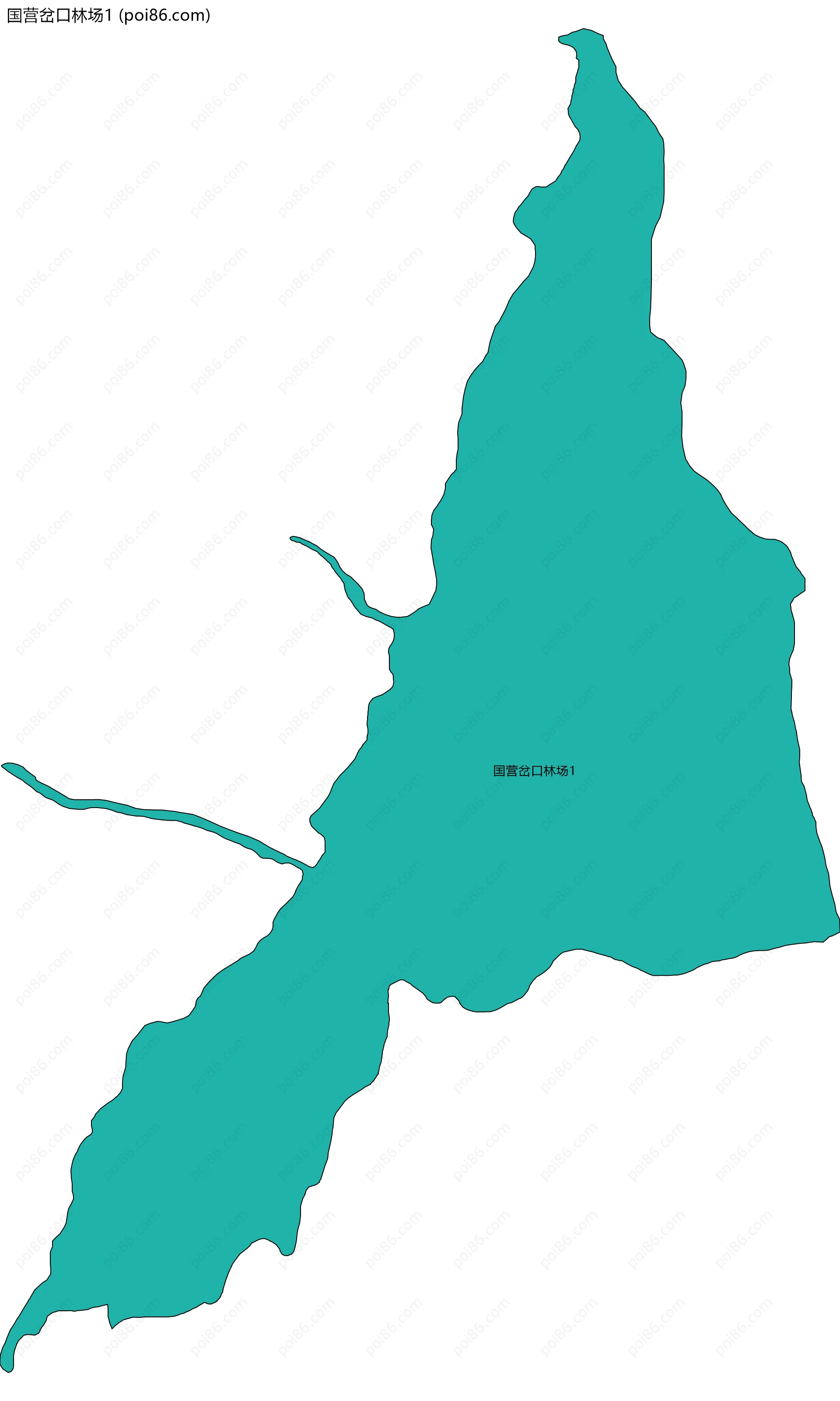 国营岔口林场1边界地图