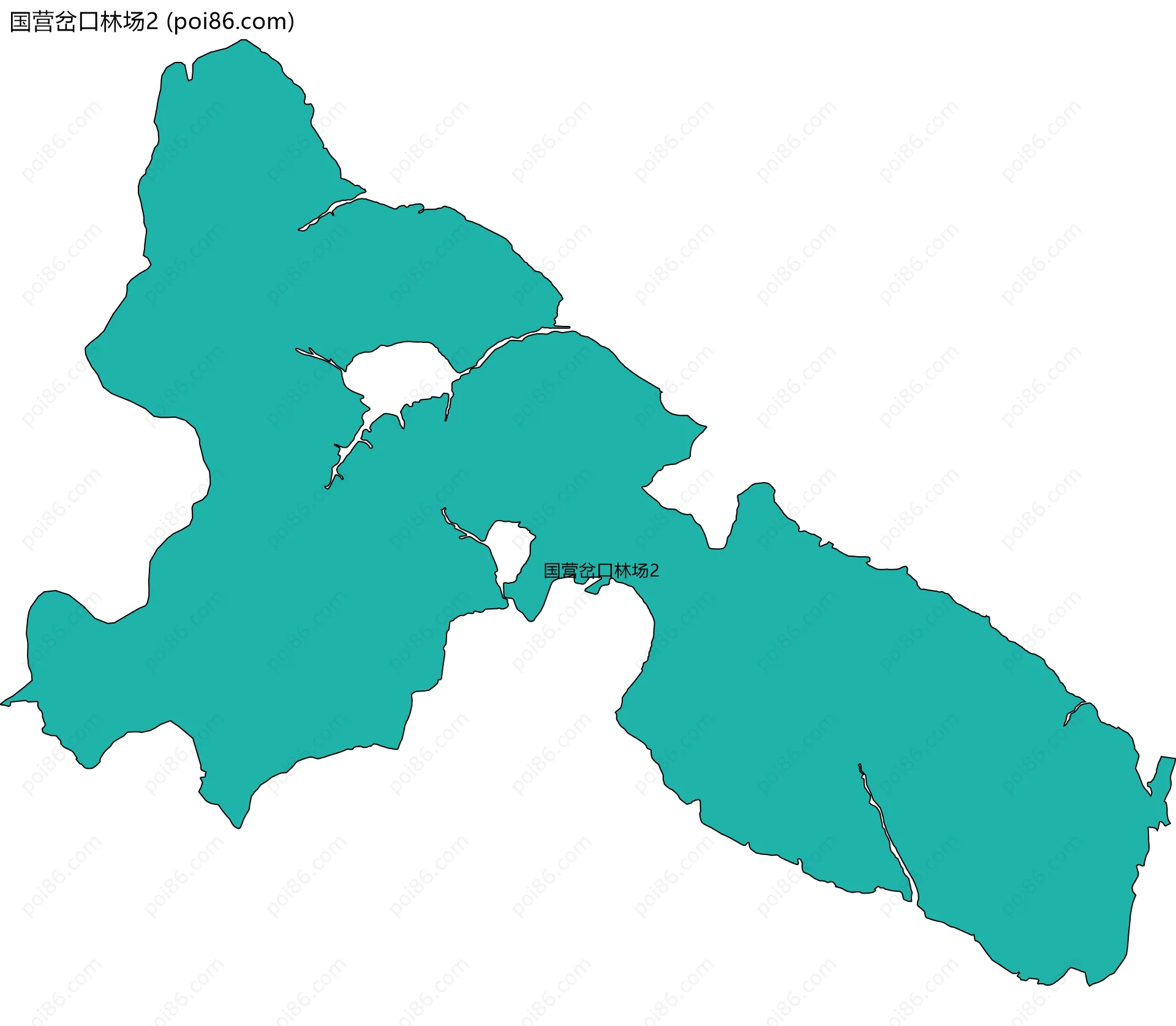 国营岔口林场2边界地图