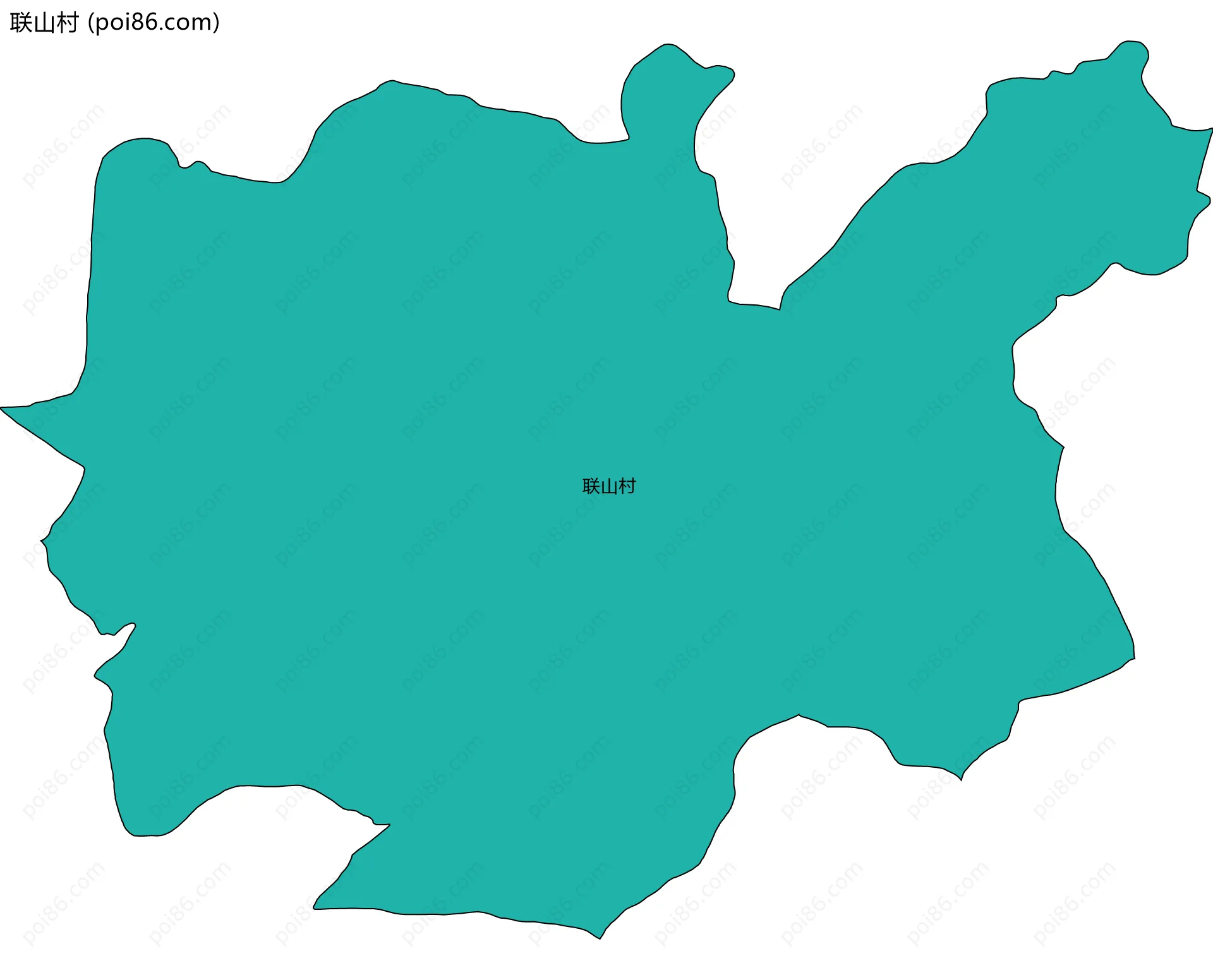 联山村边界地图