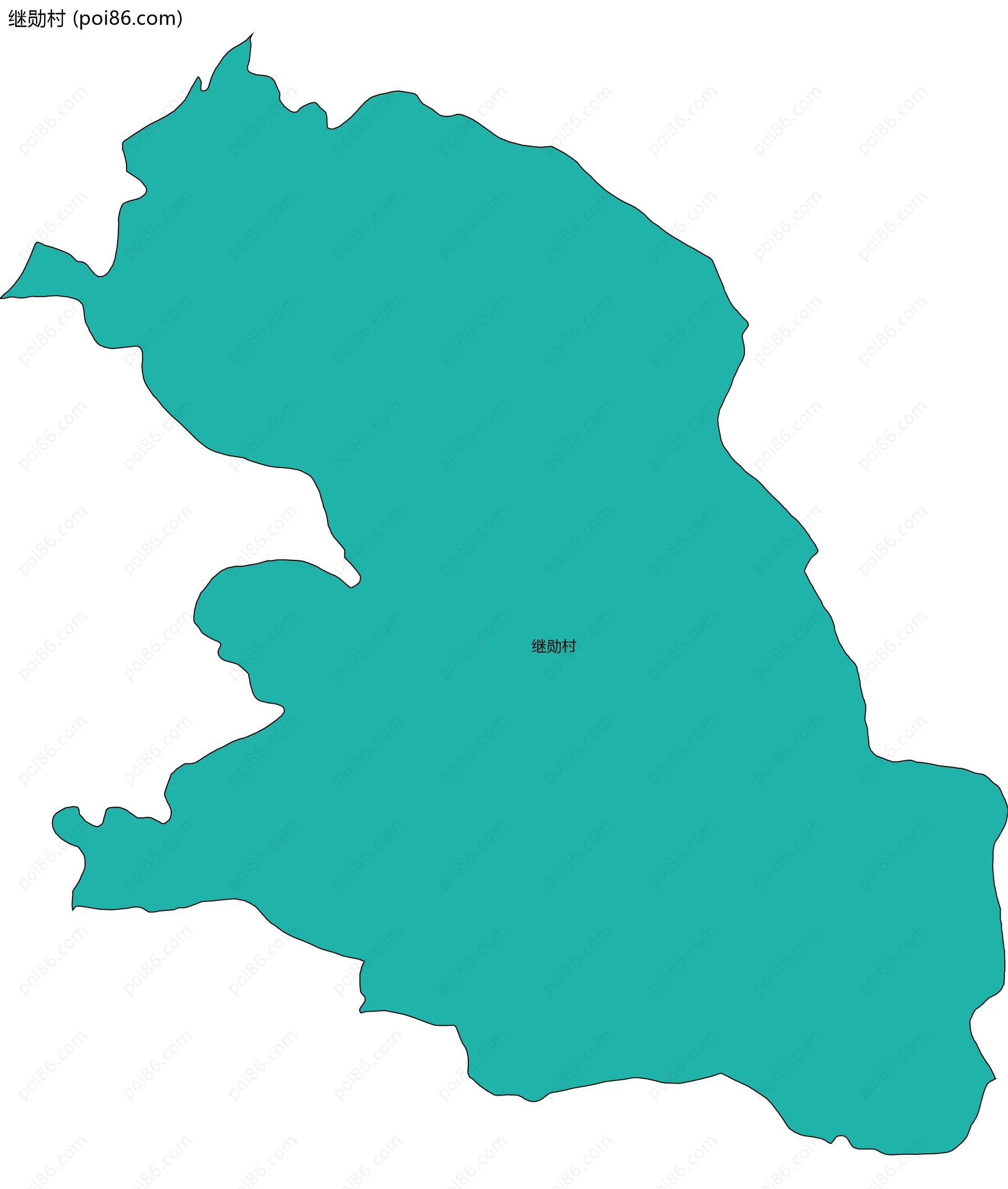 继勋村边界地图