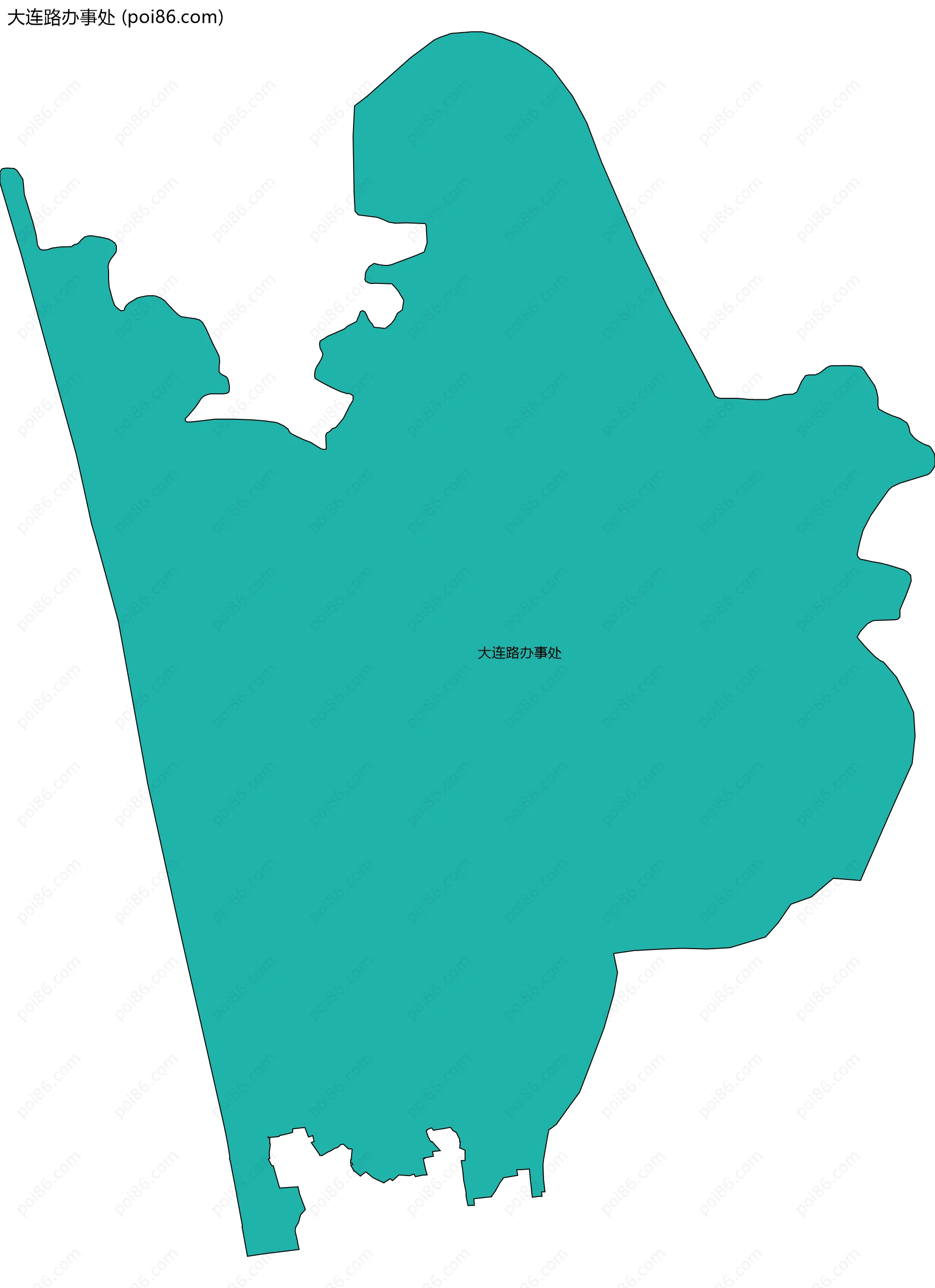 大连路办事处边界地图
