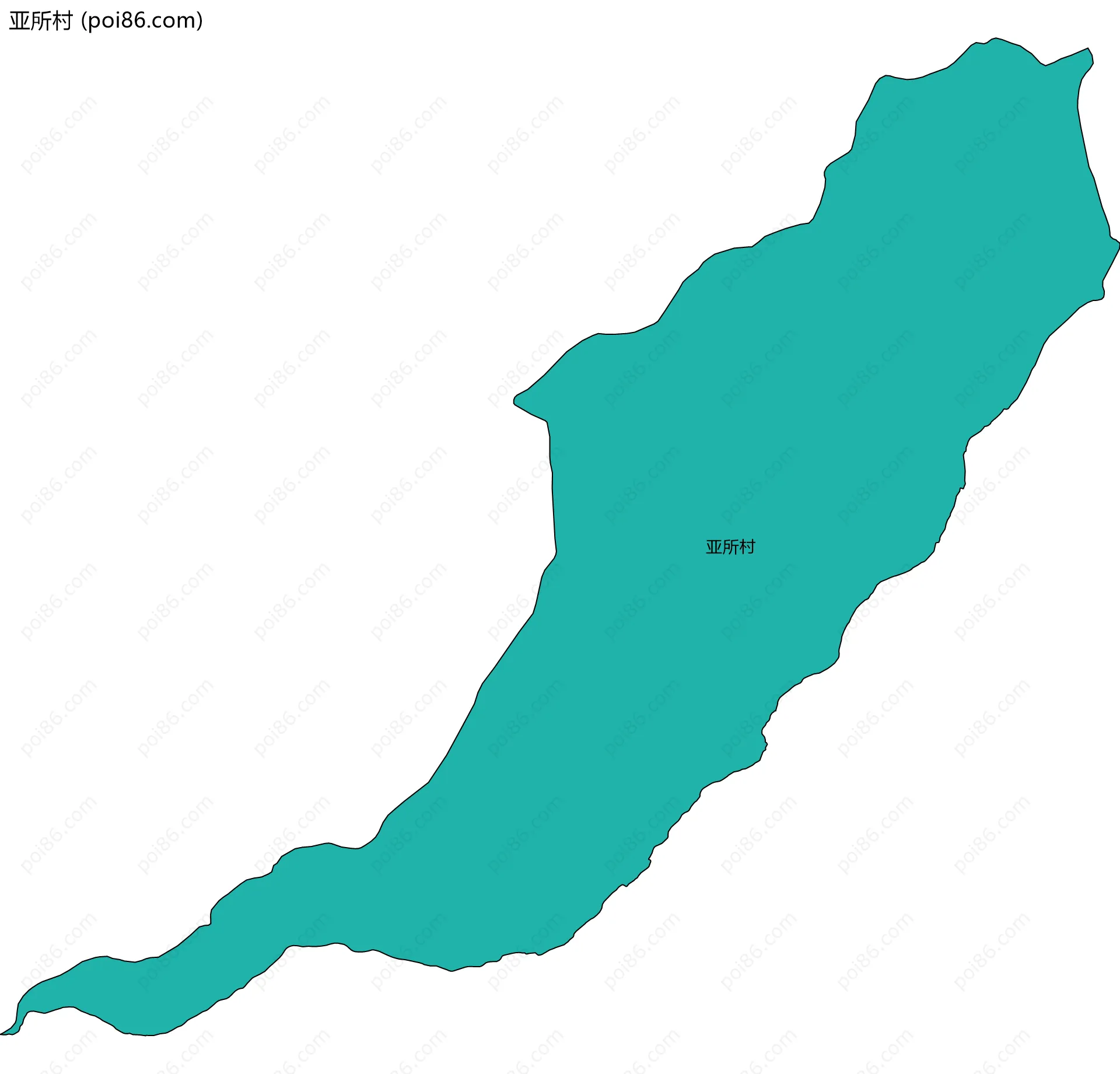 亚所村边界地图