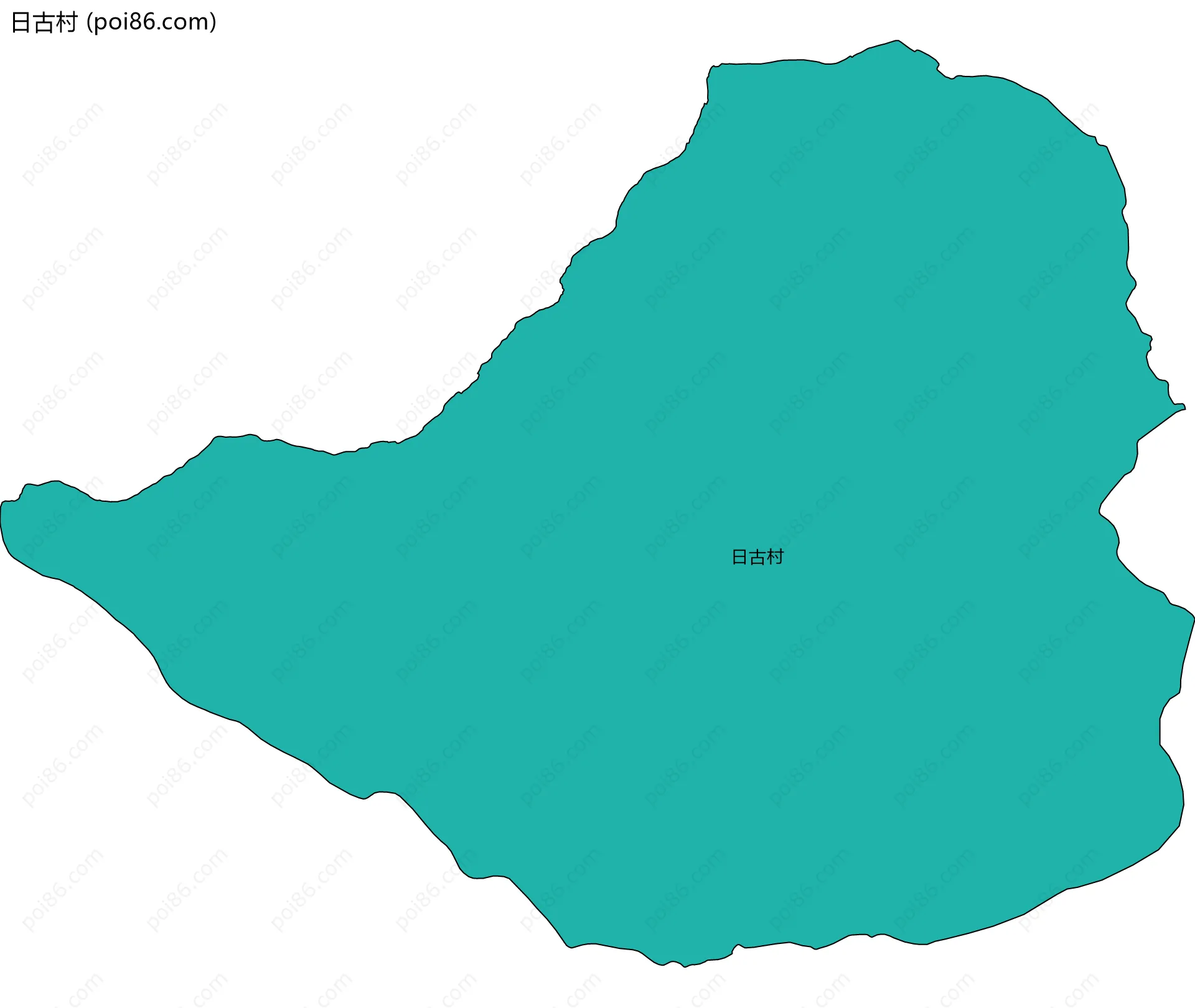 日古村边界地图