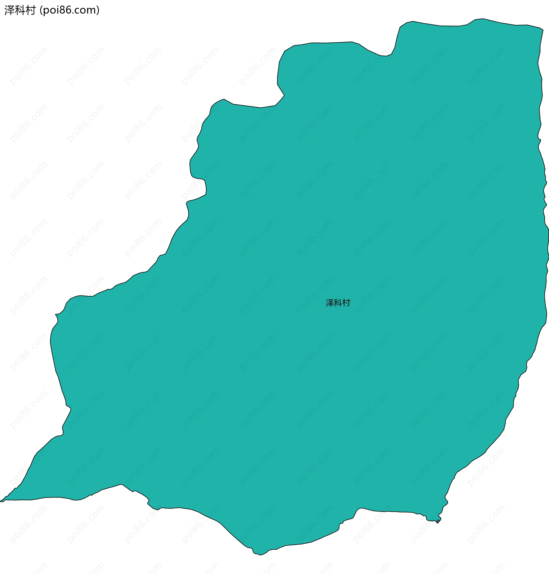 泽科村边界地图