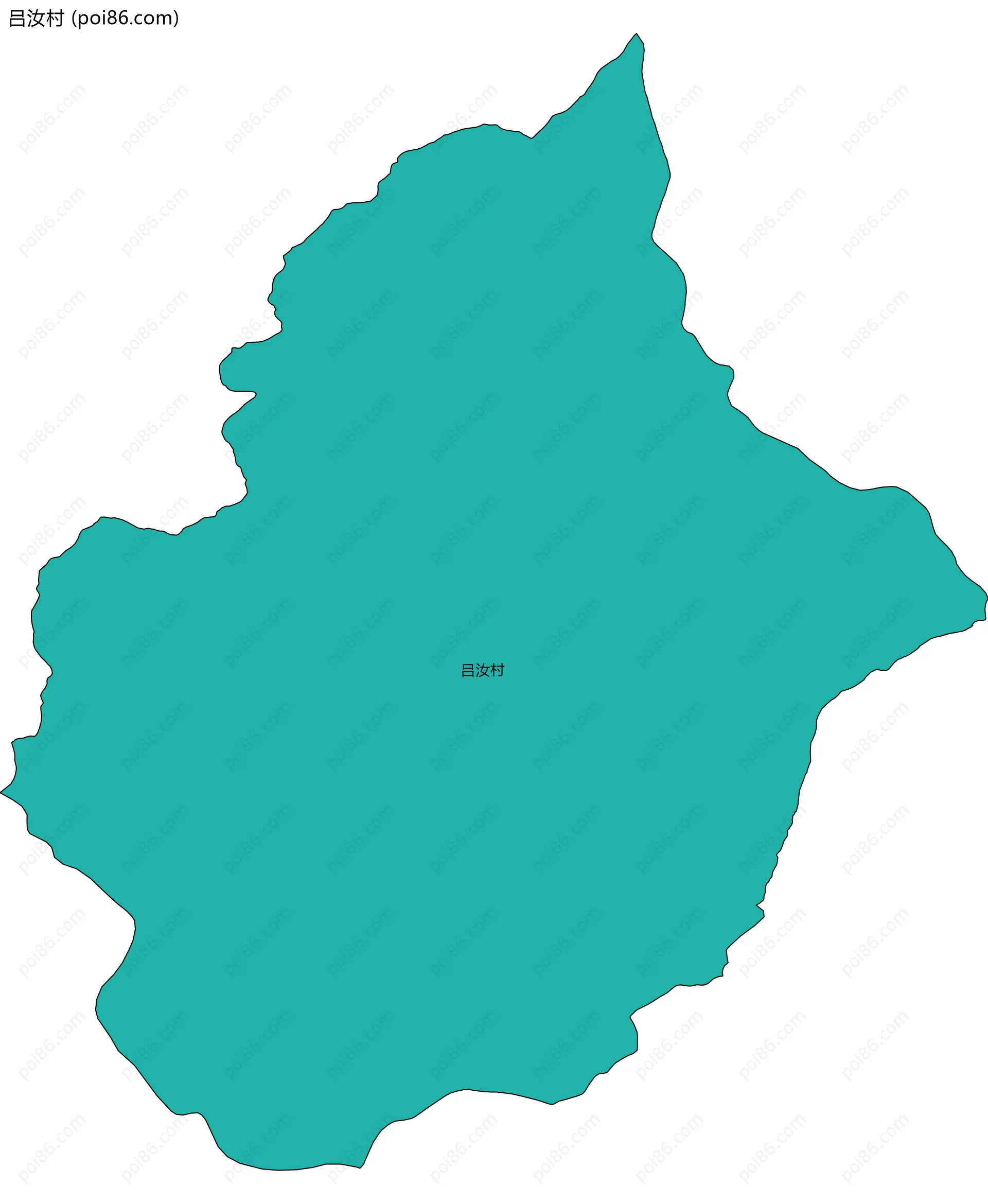 吕汝村边界地图