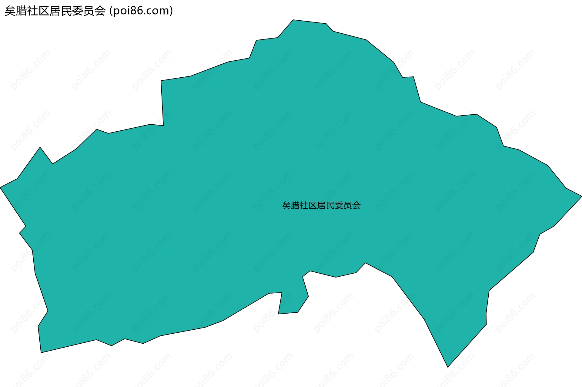 矣腊社区居民委员会边界地图
