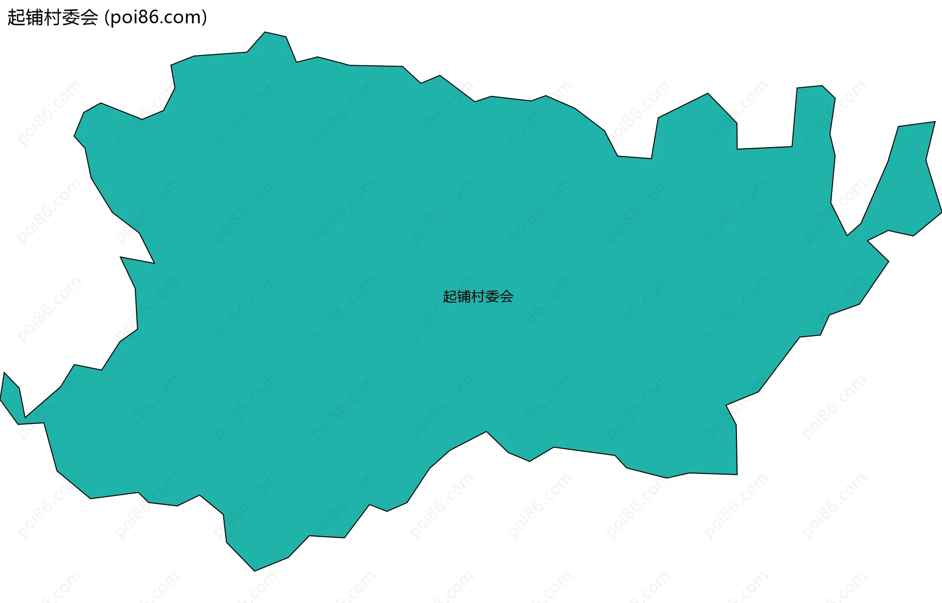 起铺村委会边界地图