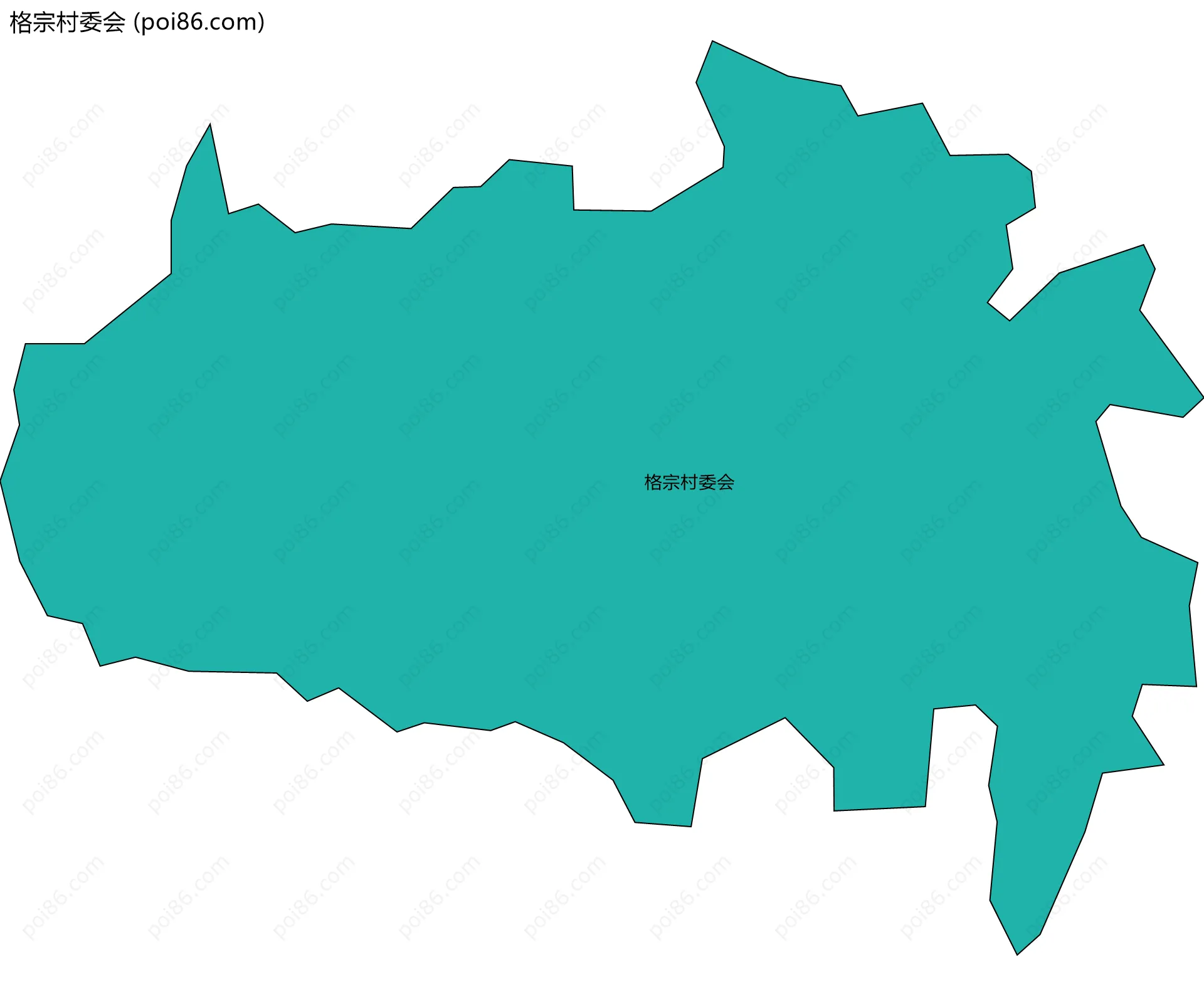 格宗村委会边界地图