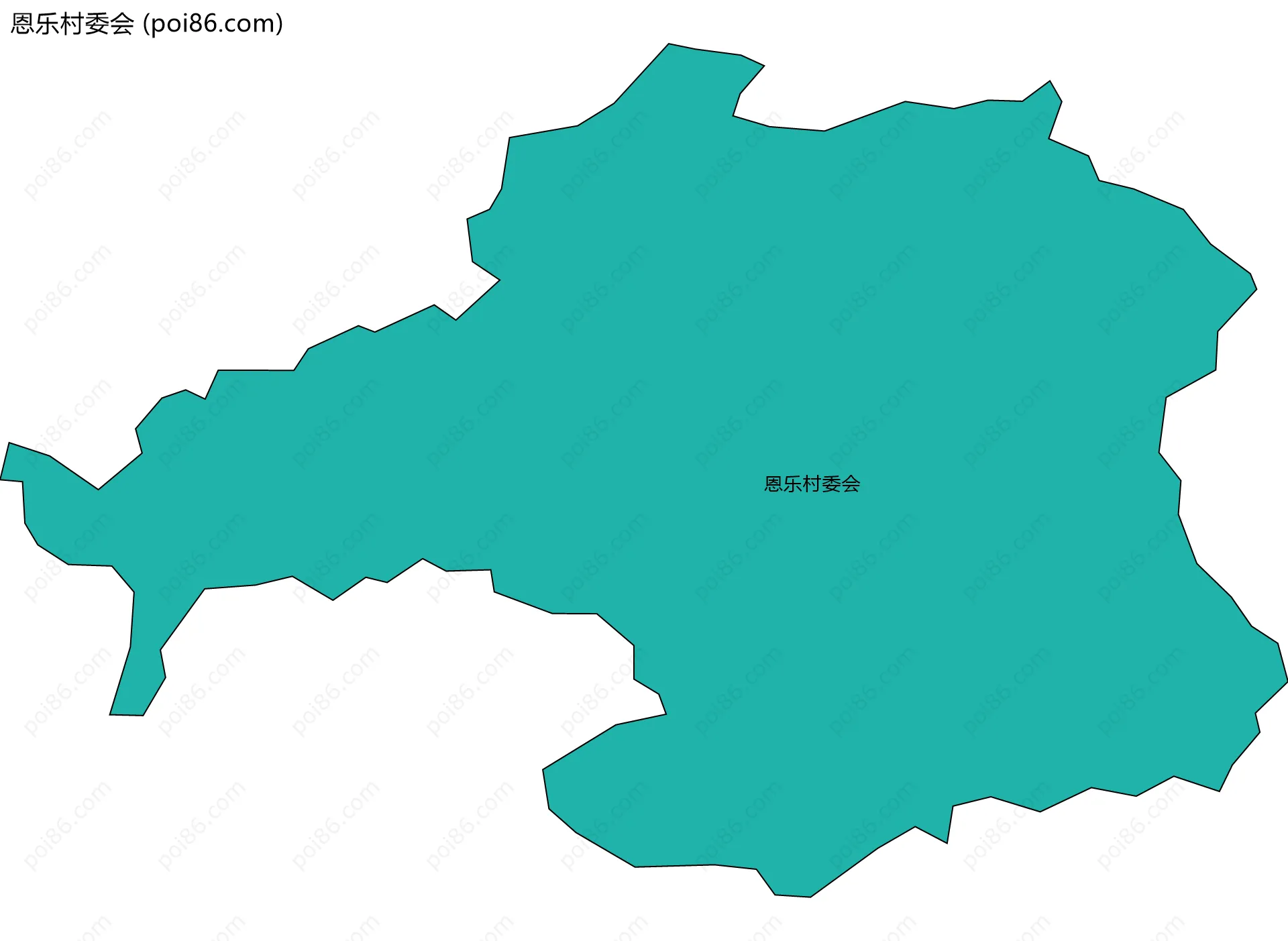 恩乐村委会边界地图