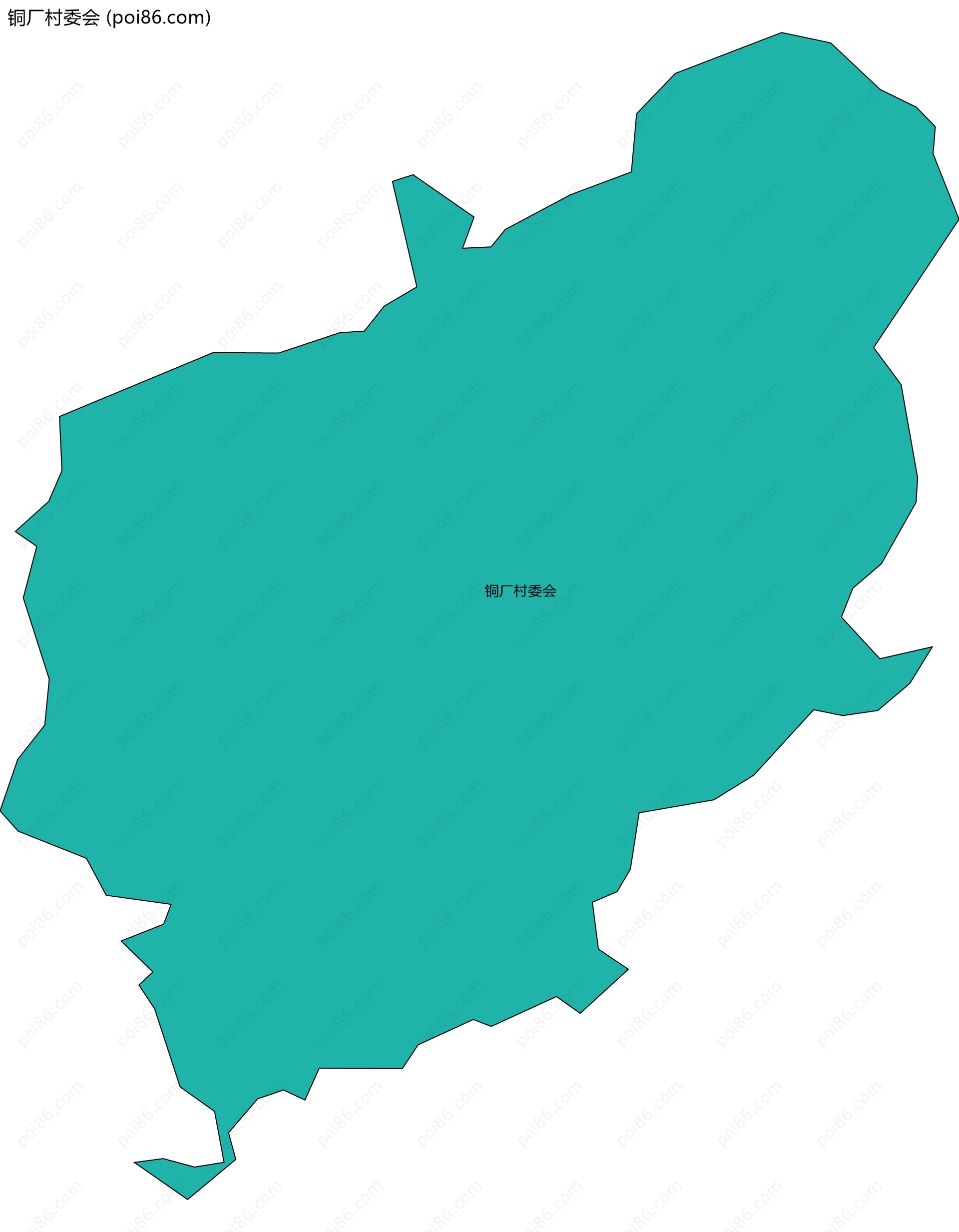 铜厂村委会边界地图