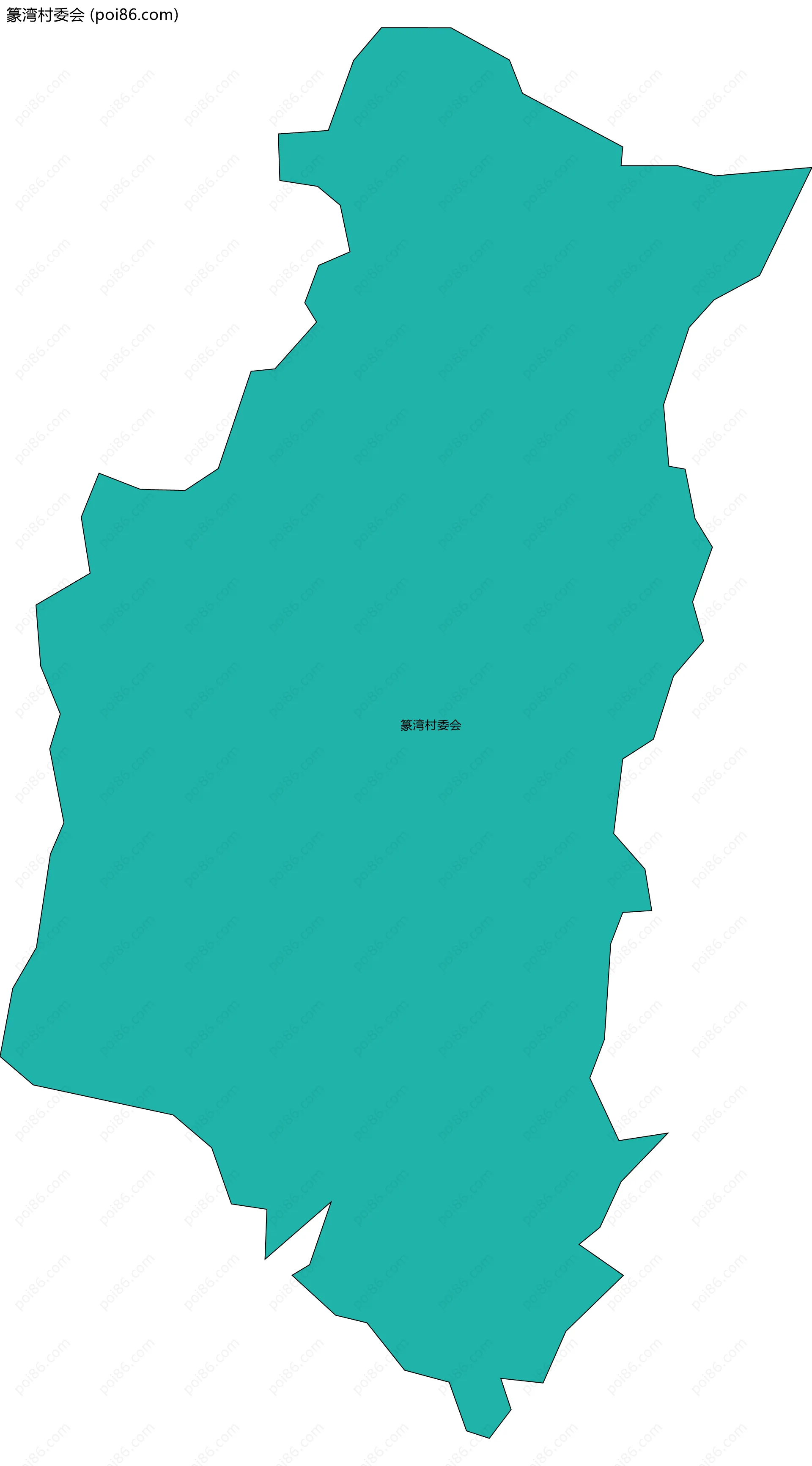 篆湾村委会边界地图