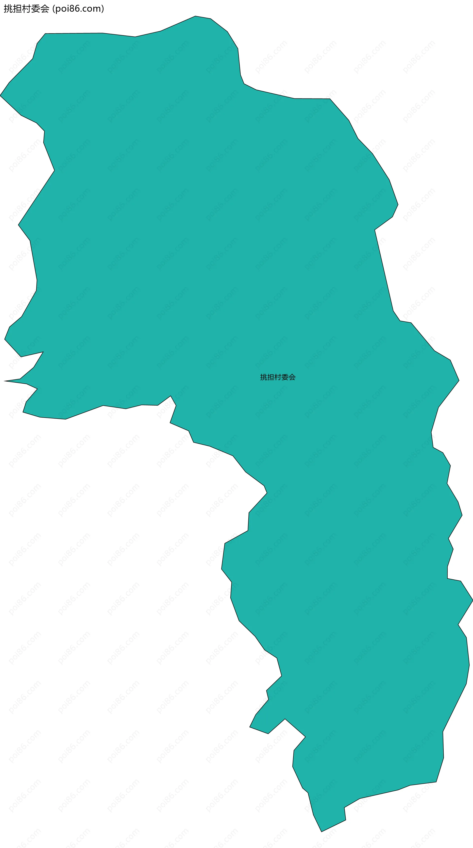 挑担村委会边界地图