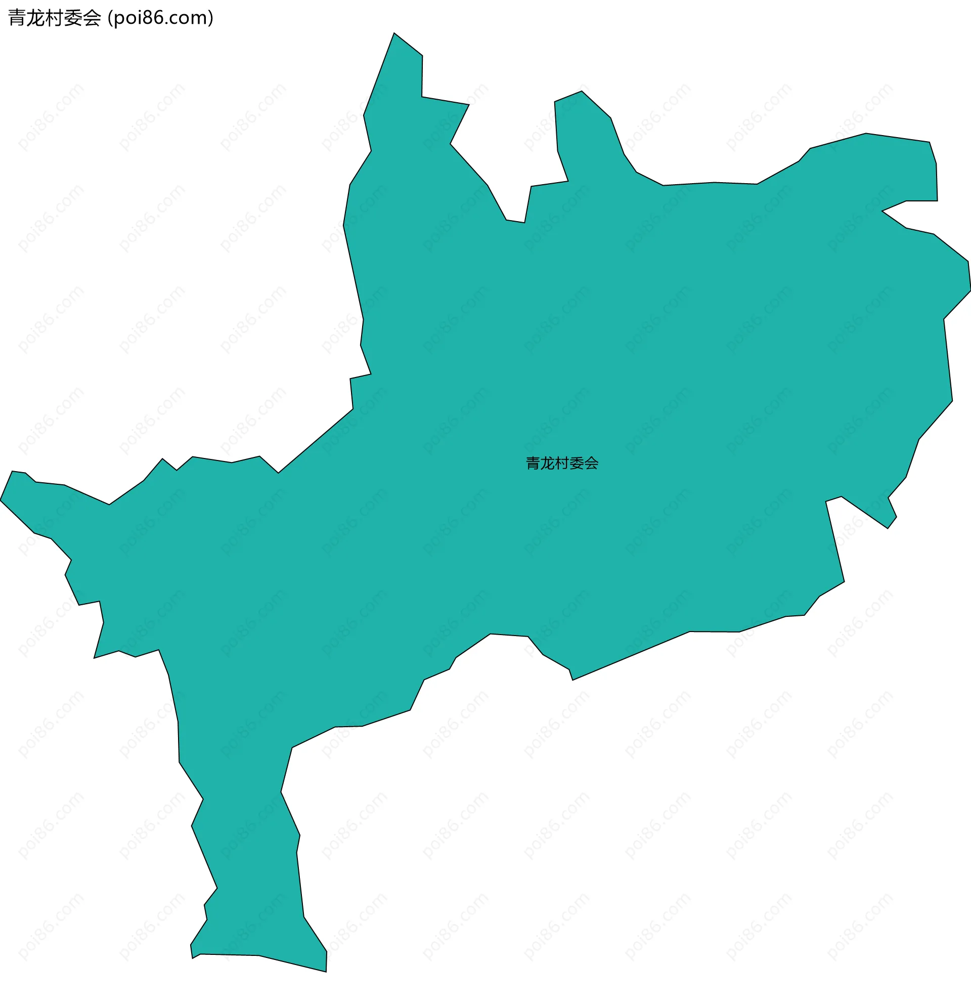 青龙村委会边界地图