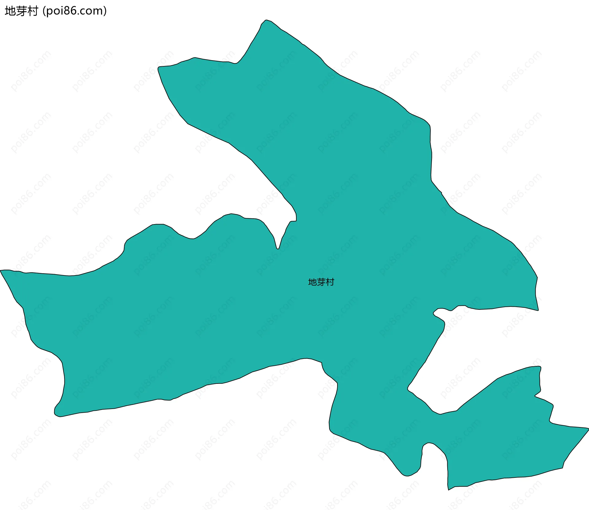 地芽村边界地图