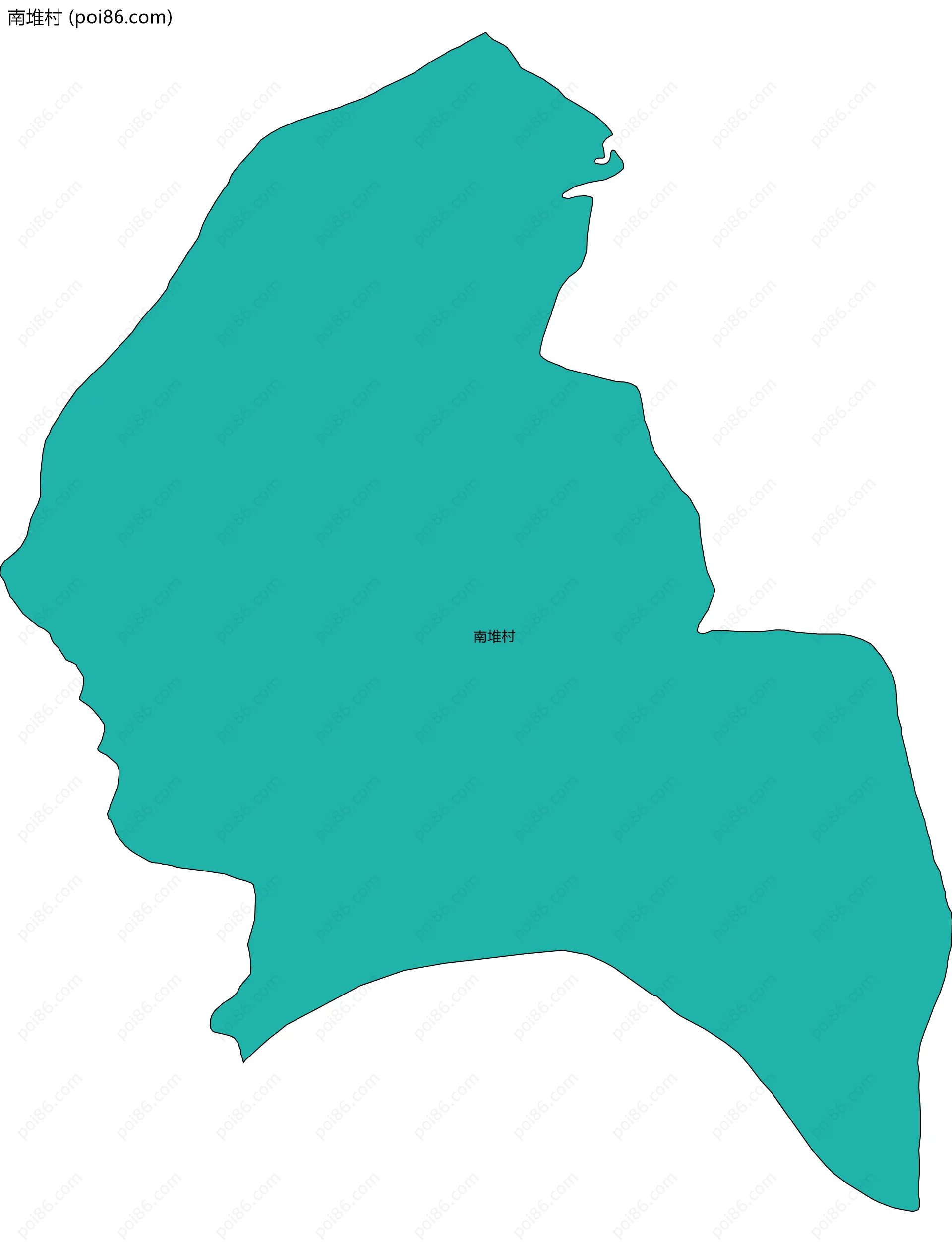 南堆村边界地图