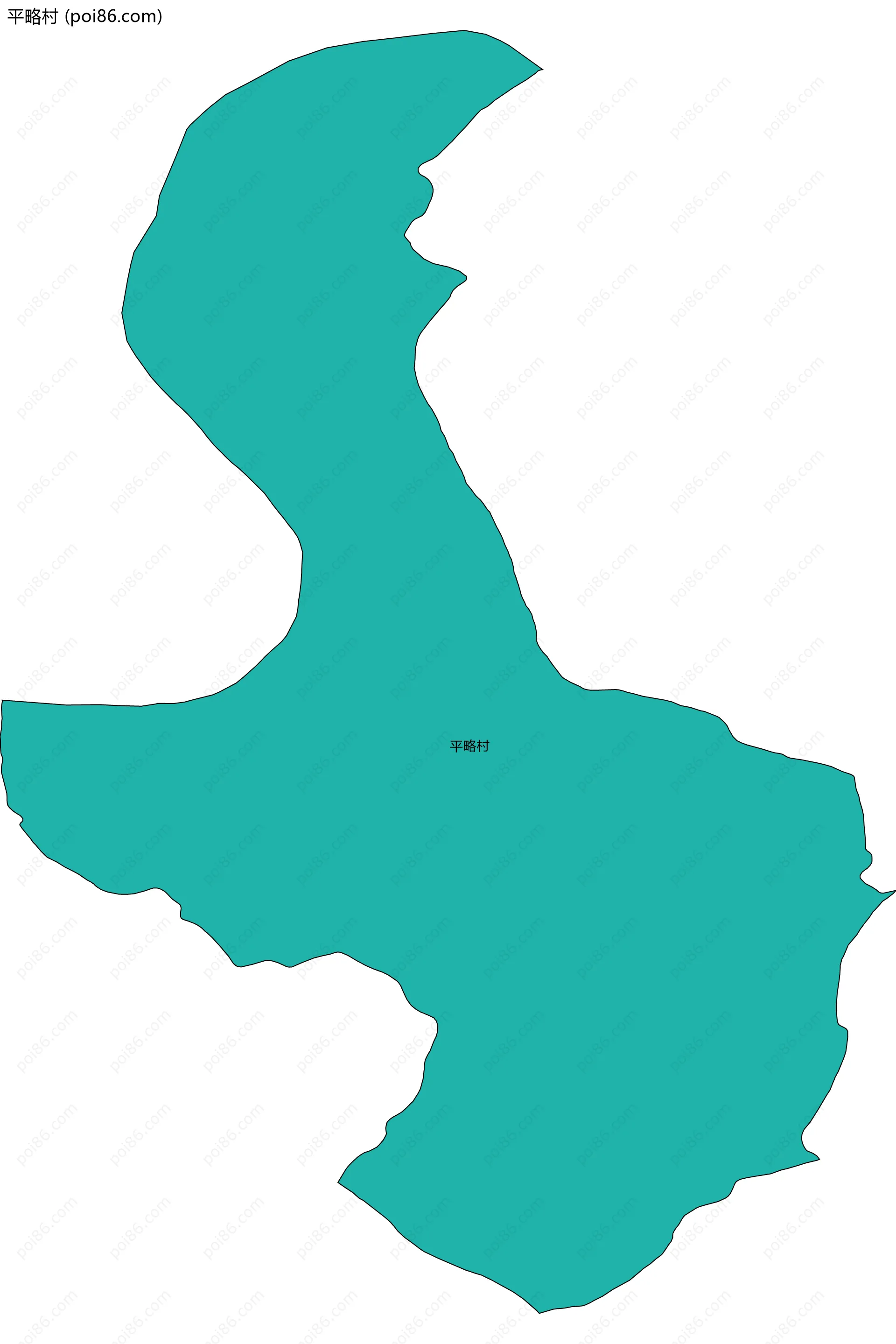 平略村边界地图