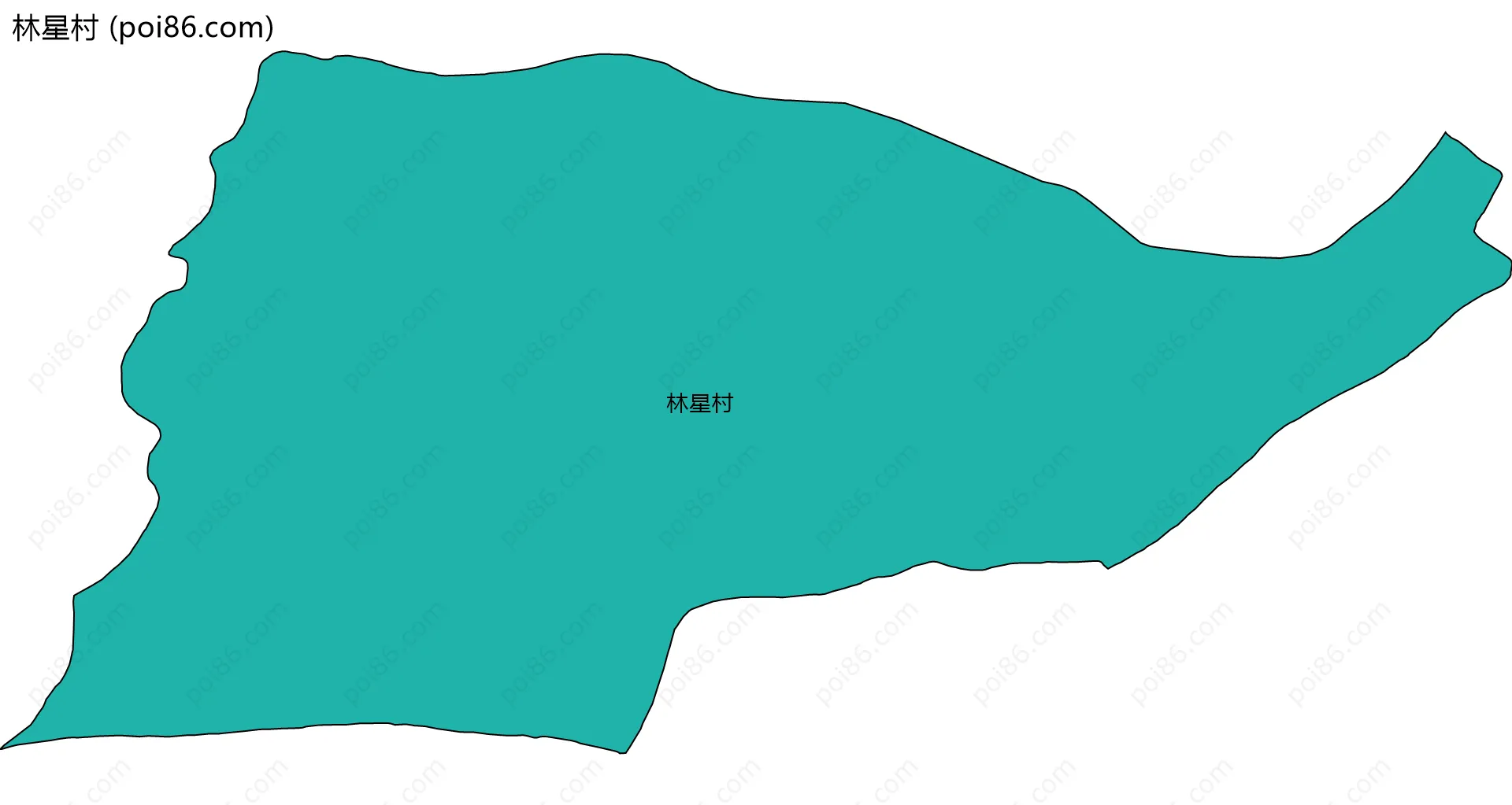 林星村边界地图