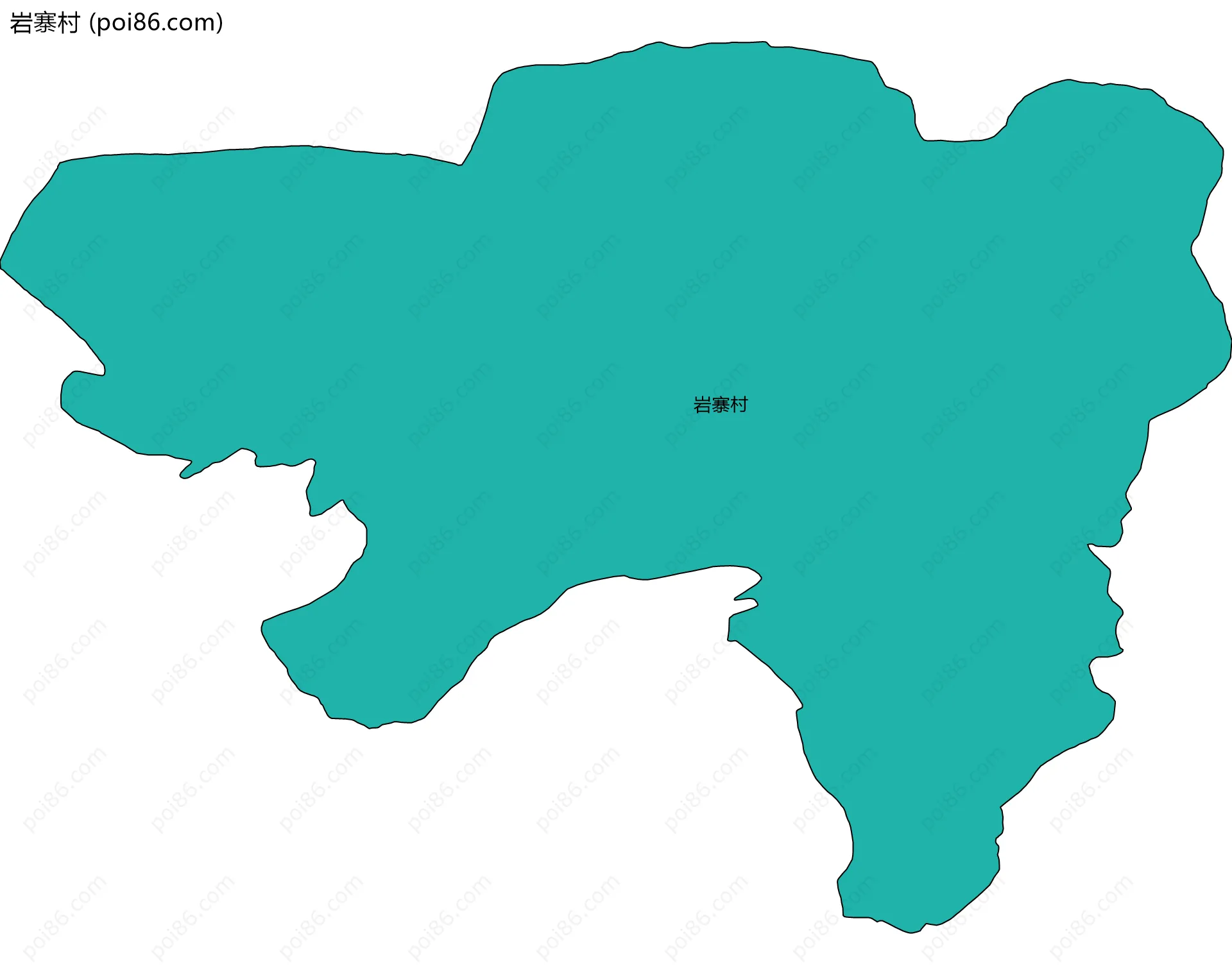 岩寨村边界地图