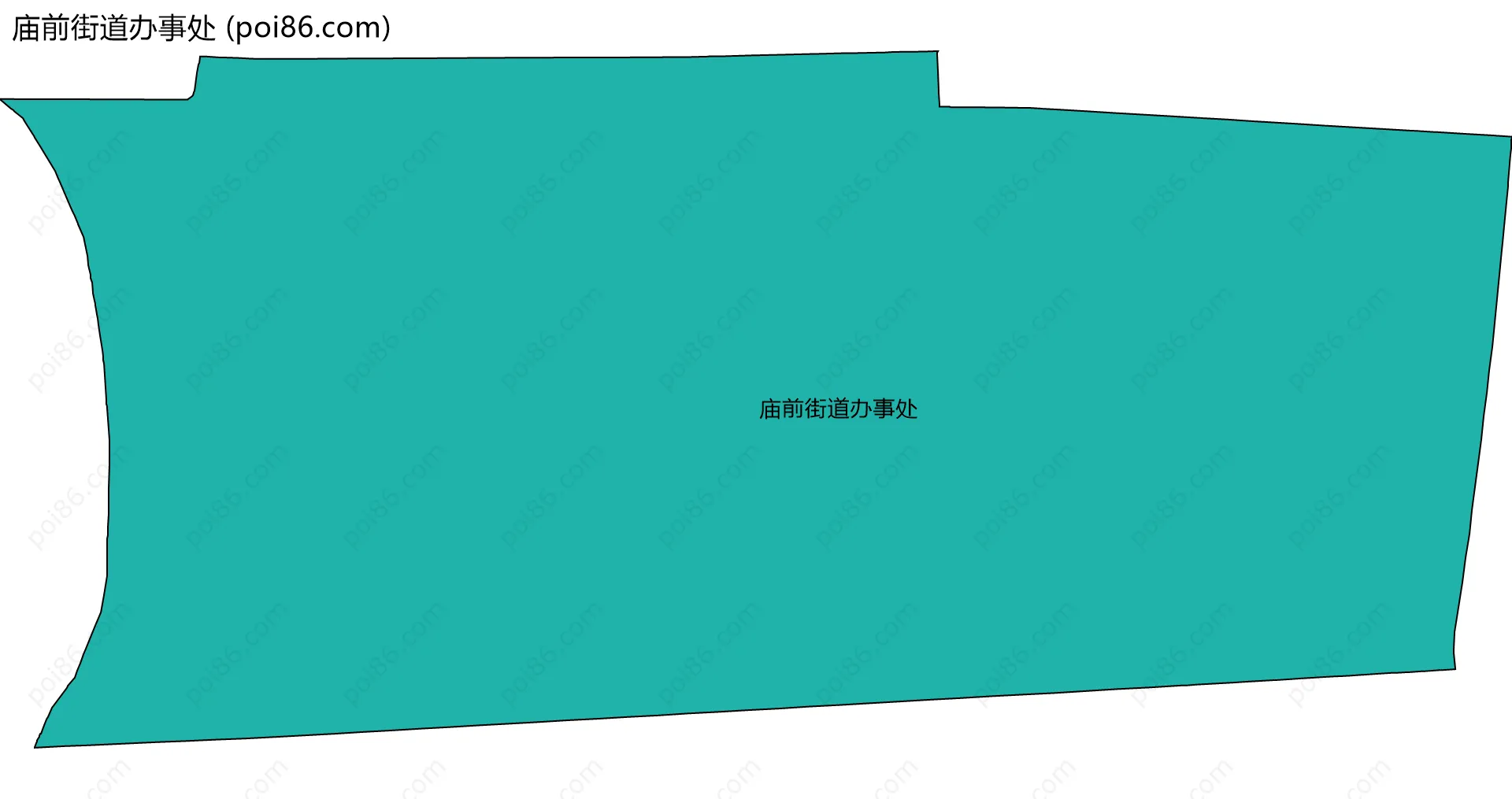 庙前街道办事处边界地图