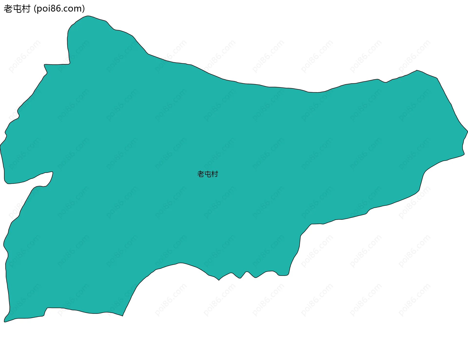 老屯村边界地图