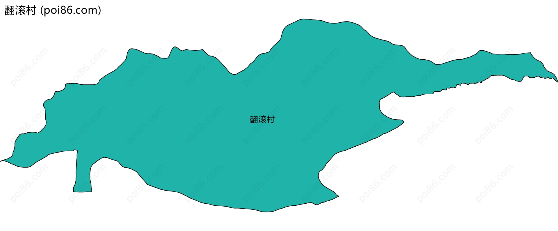 翻滚村边界地图