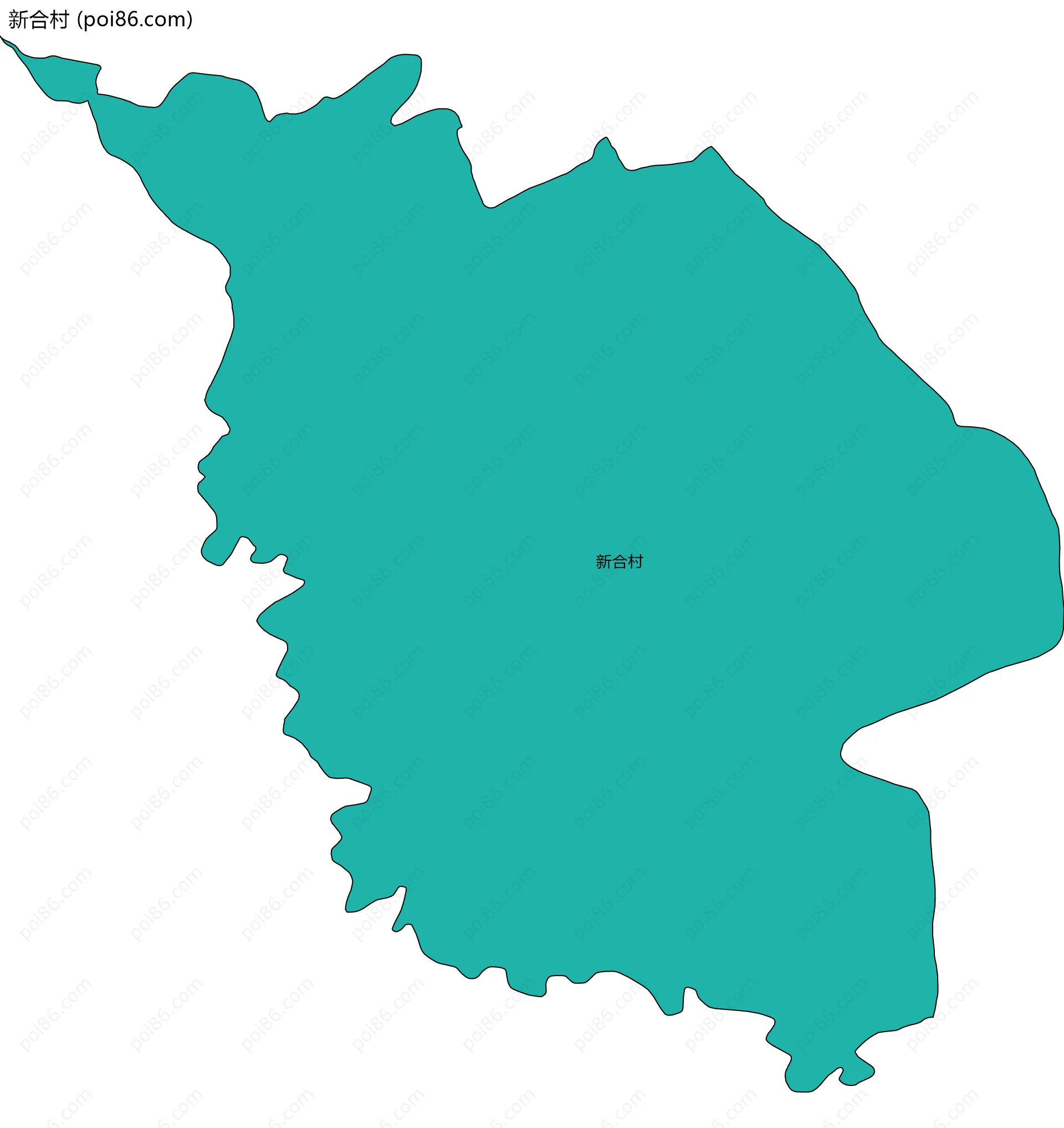 新合村边界地图