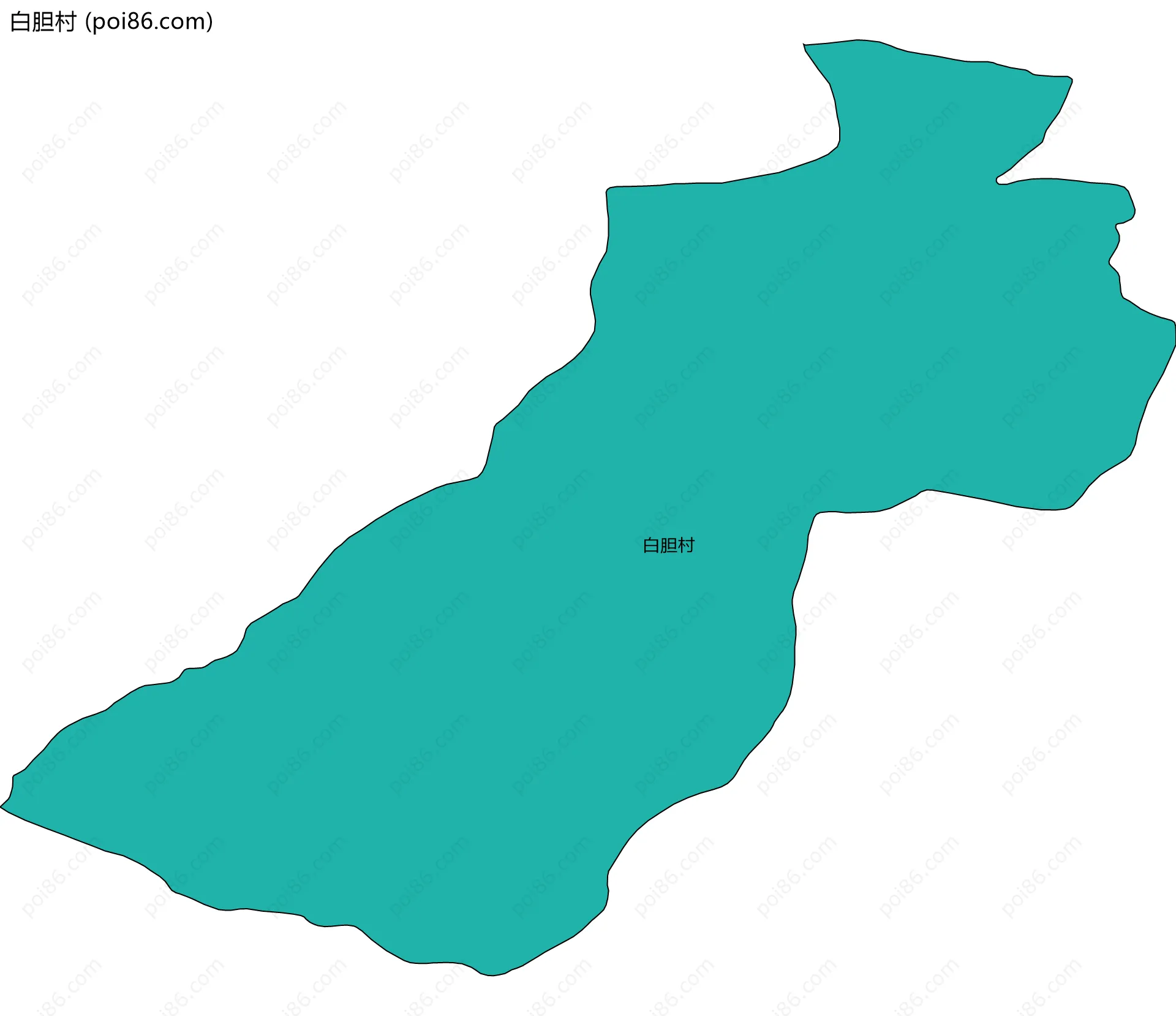 白胆村边界地图