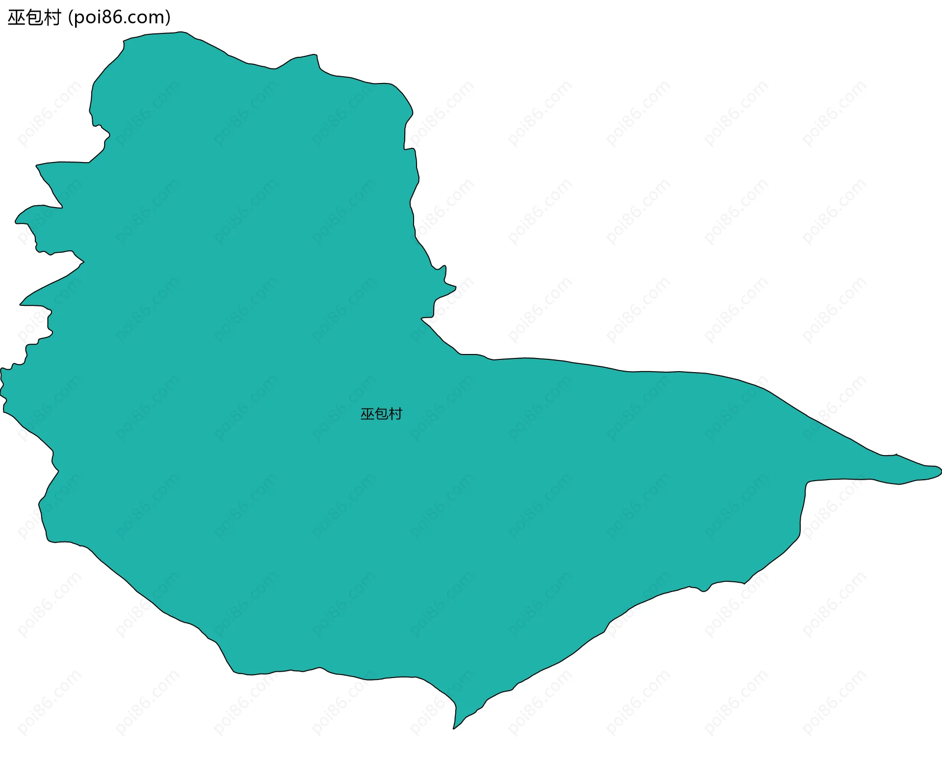 巫包村边界地图
