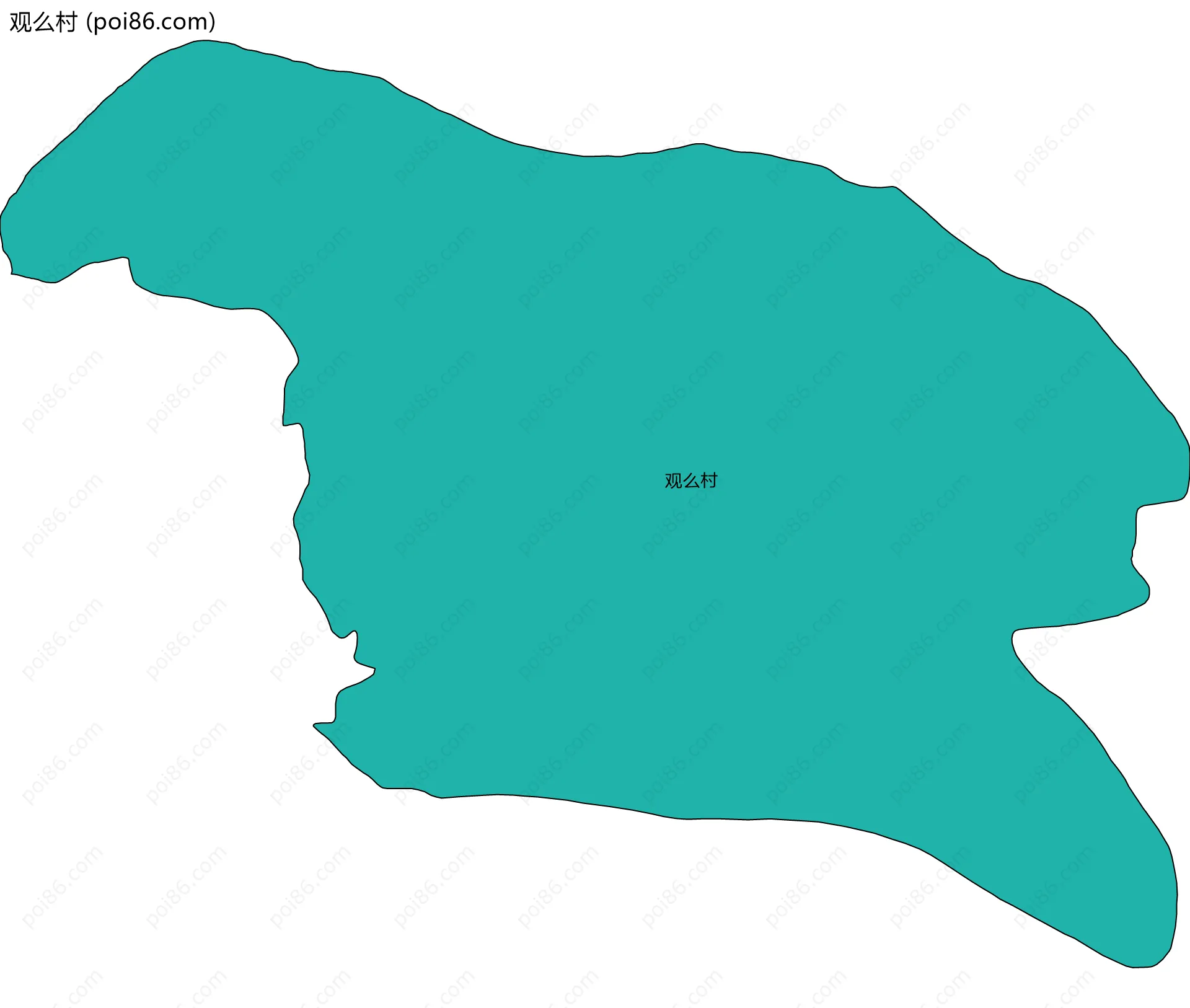 观么村边界地图