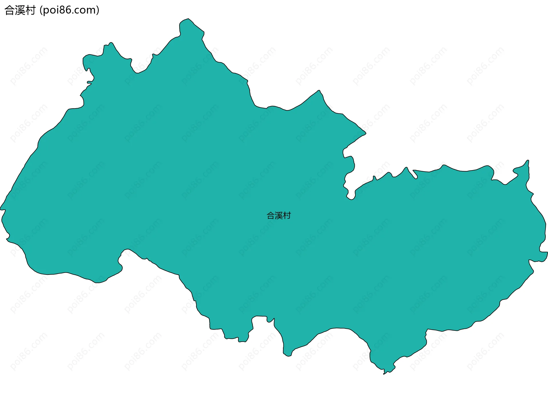 合溪村边界地图