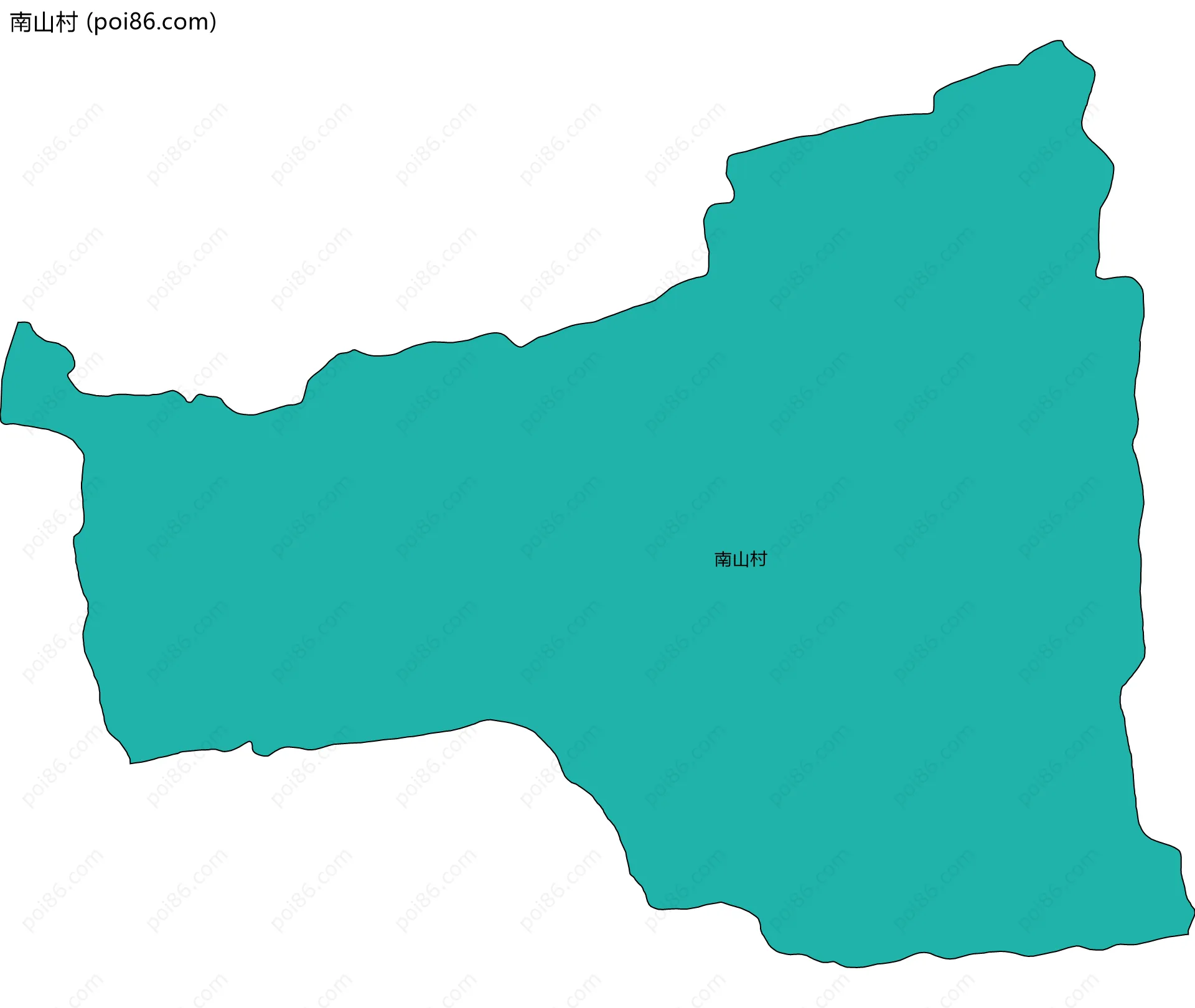 南山村边界地图