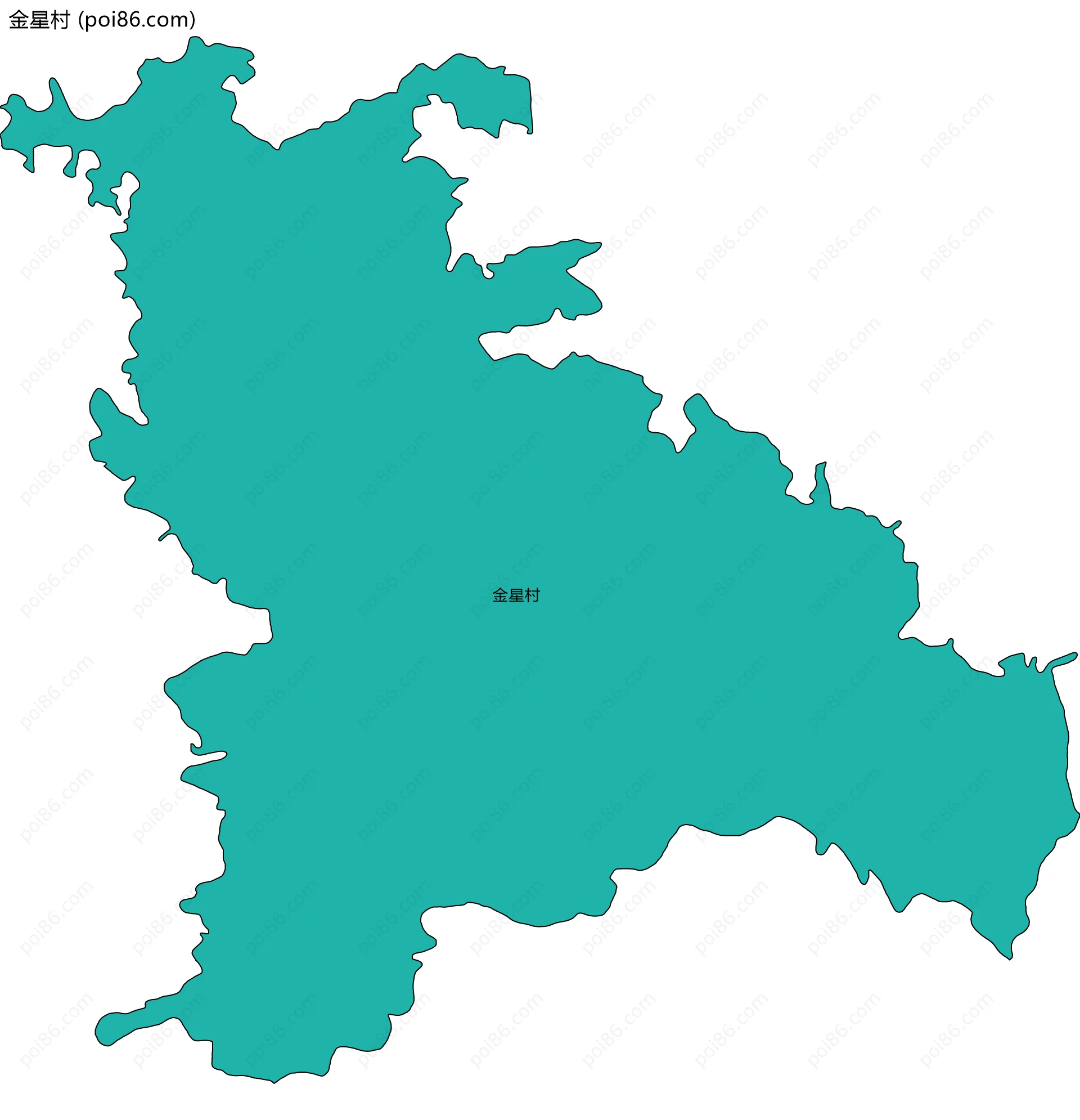 金星村边界地图