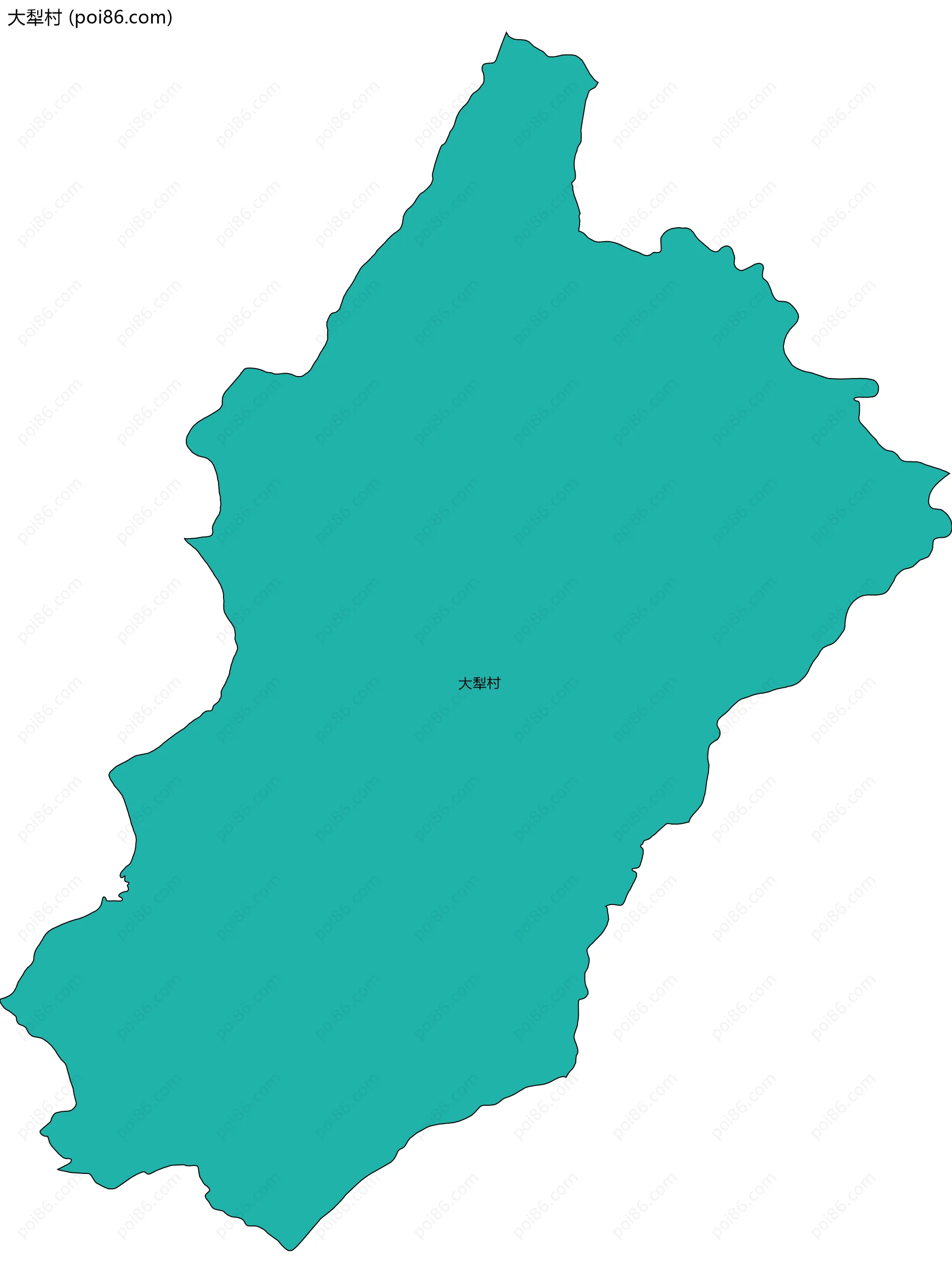 大犁村边界地图