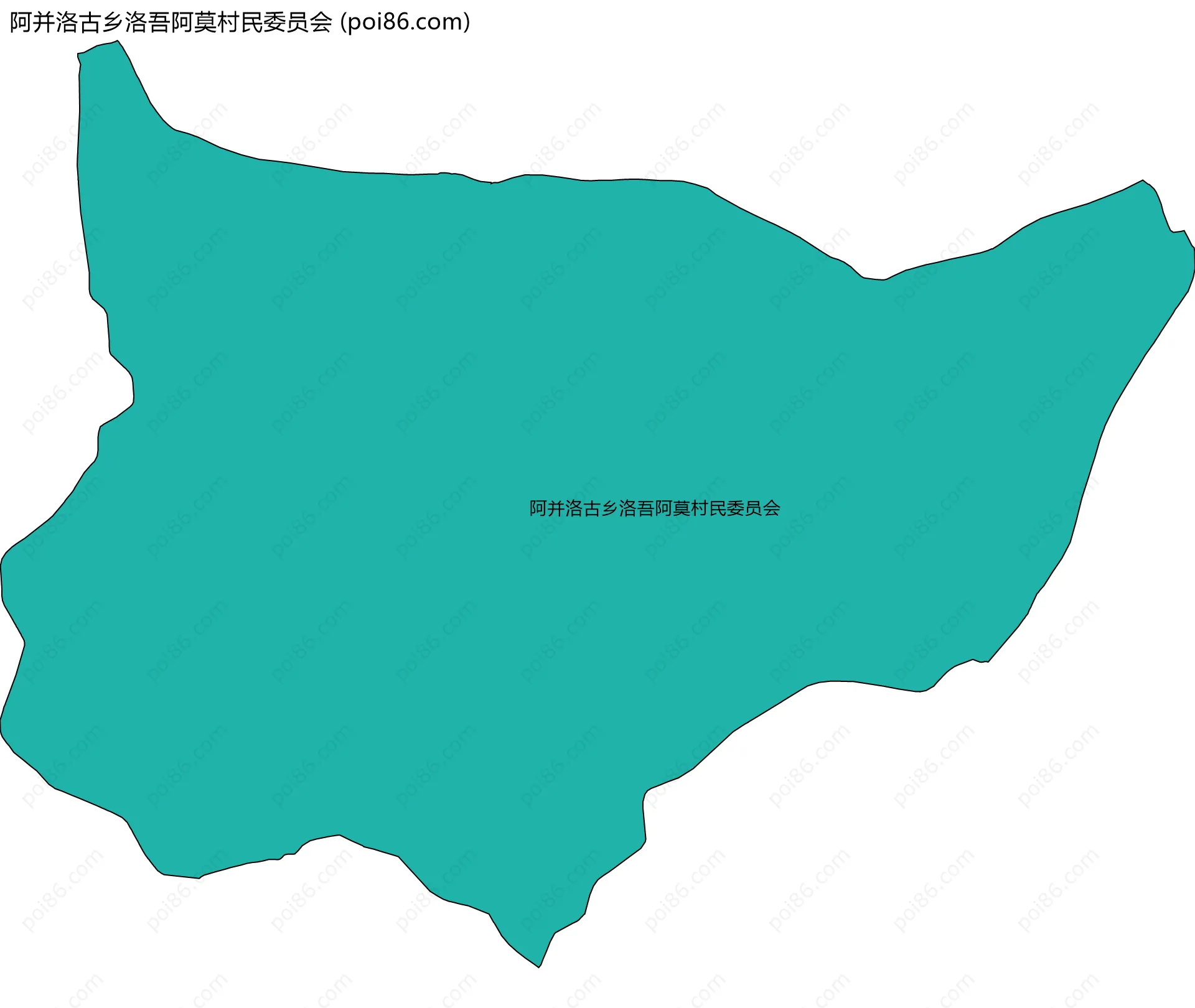 阿并洛古乡洛吾阿莫村民委员会边界地图