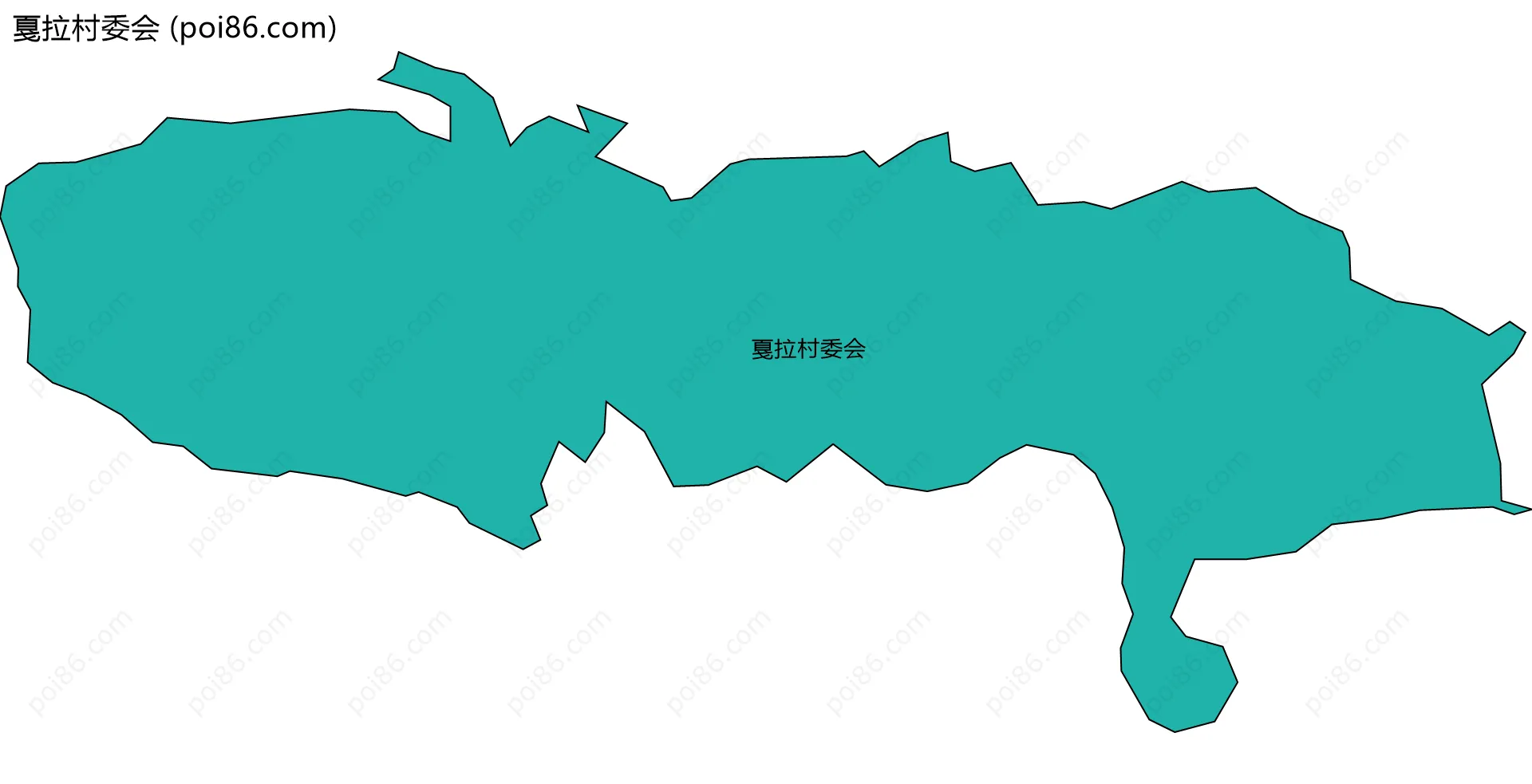 戛拉村委会边界地图