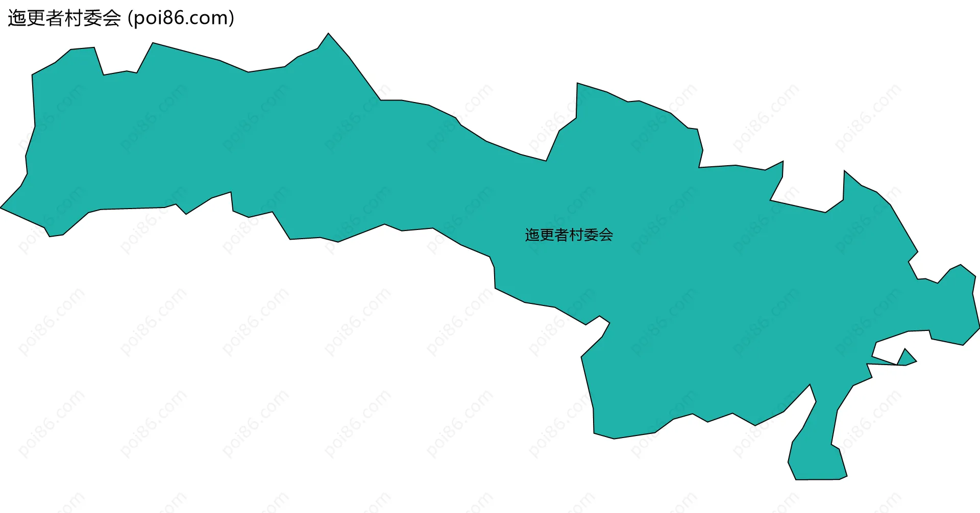 迤更者村委会边界地图