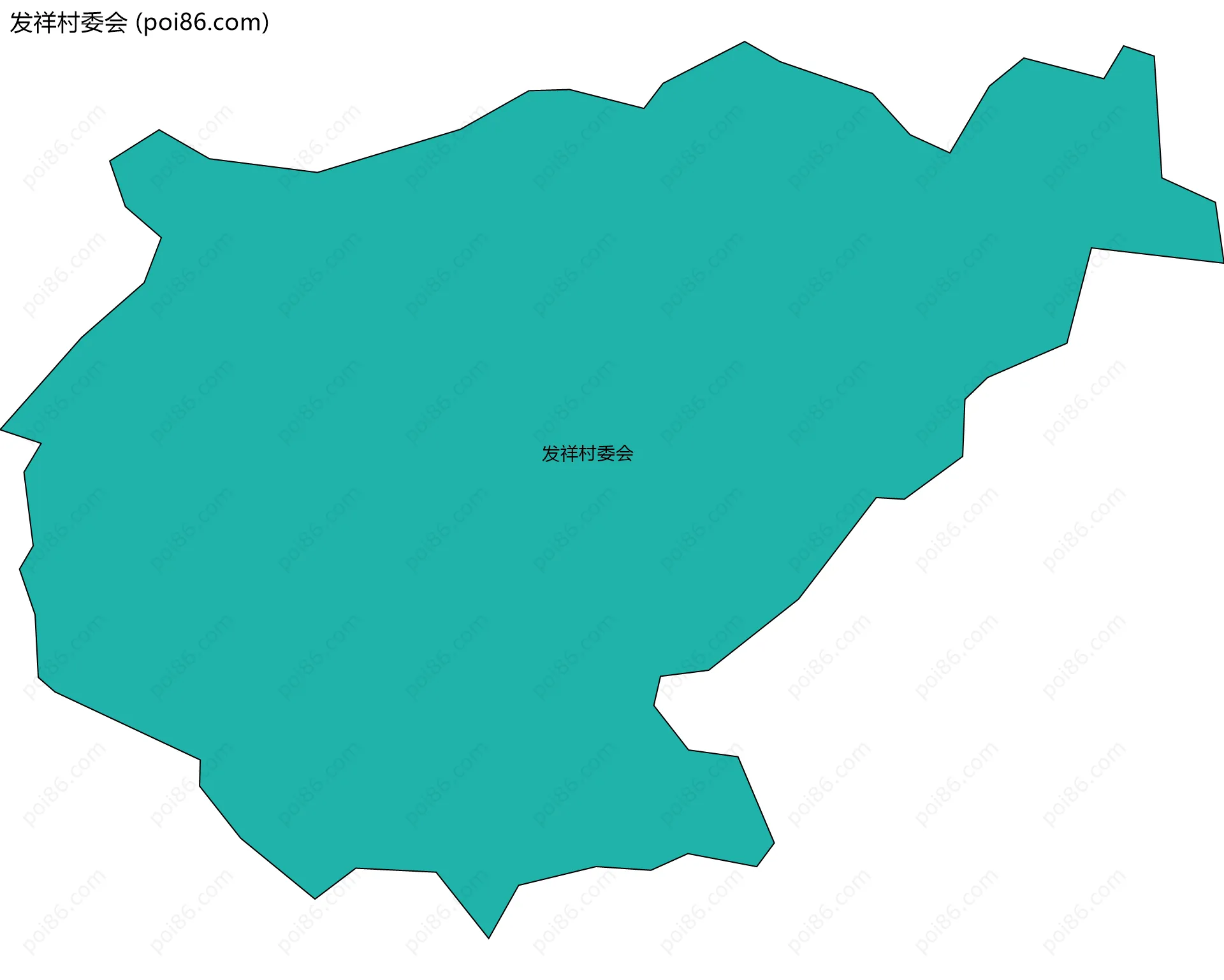 发祥村委会边界地图