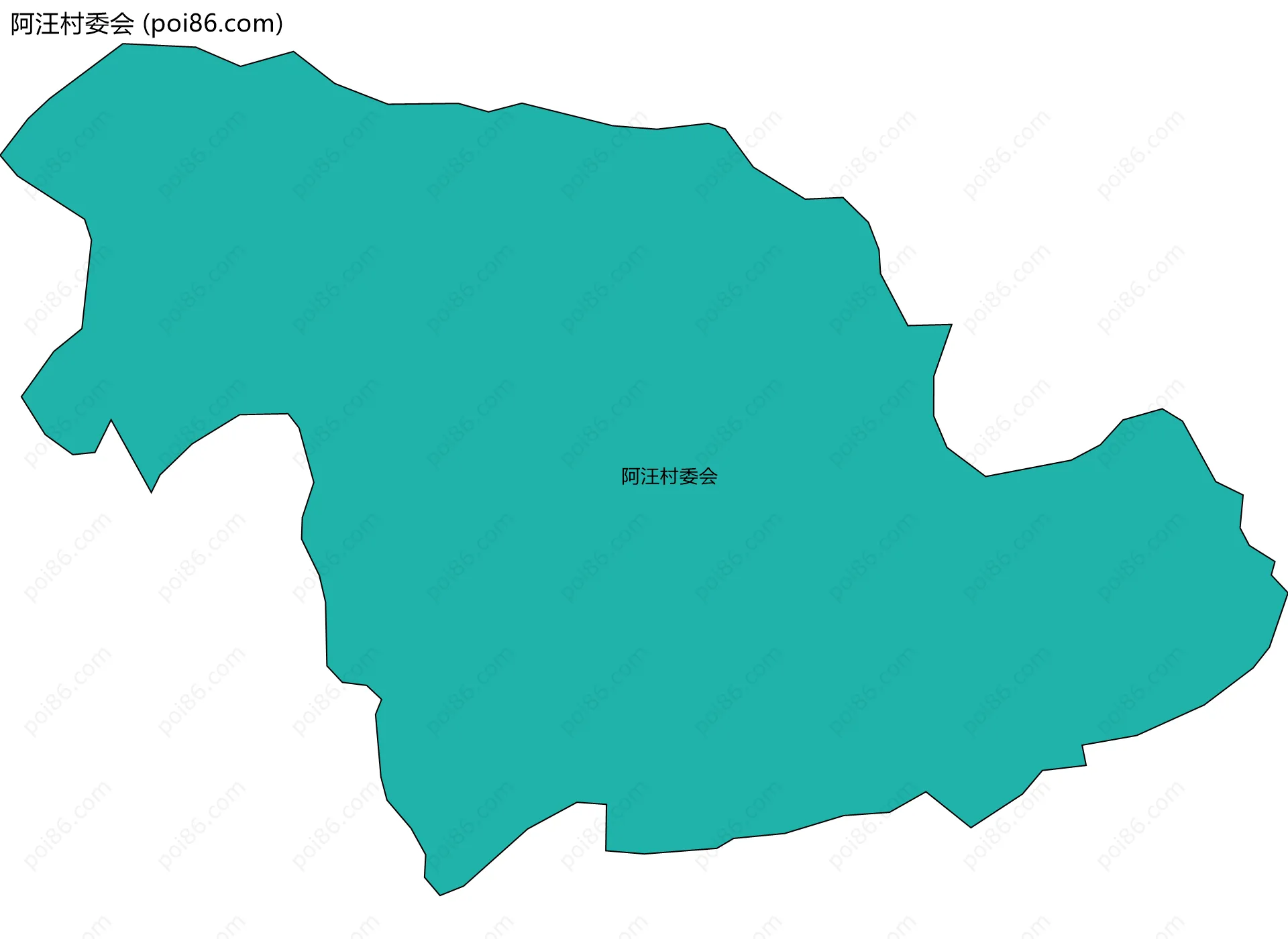 阿汪村委会边界地图