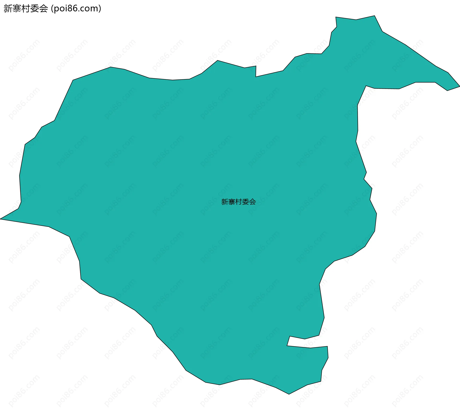 新寨村委会边界地图