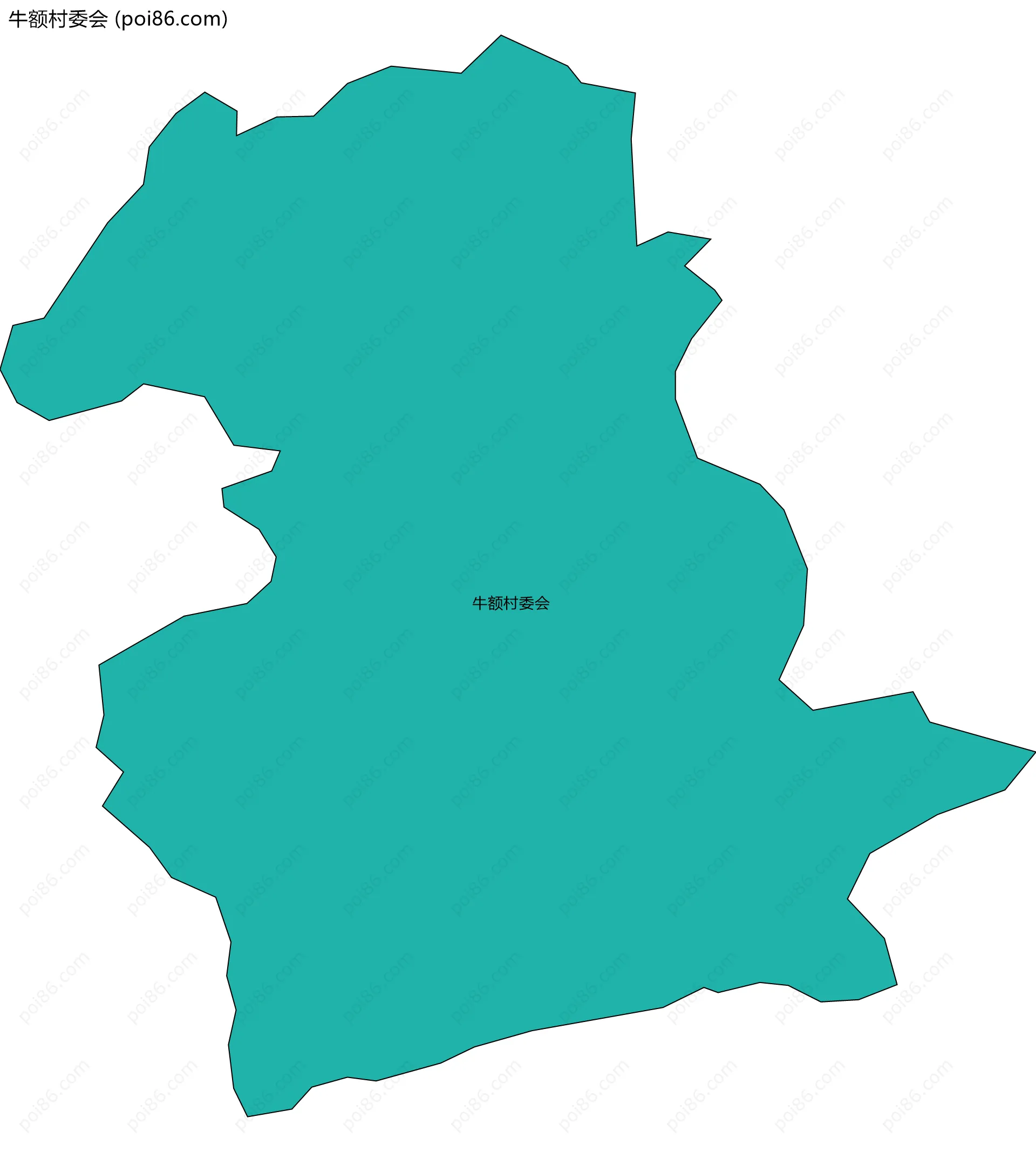 牛额村委会边界地图