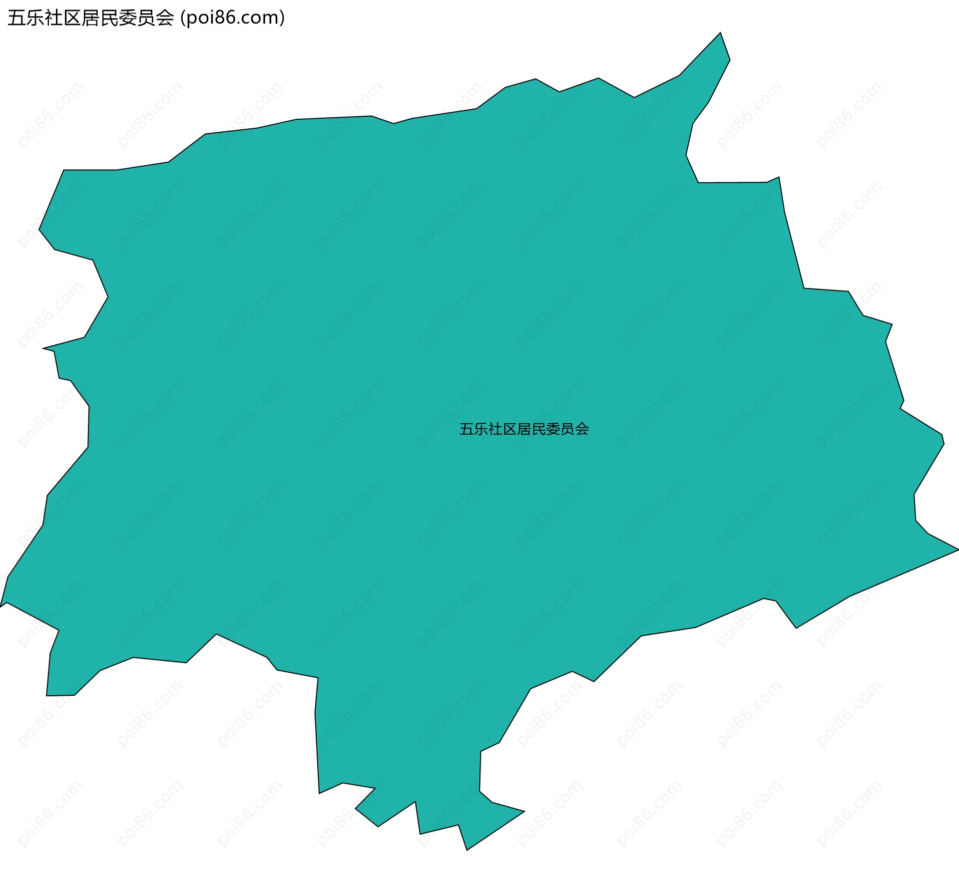 五乐社区居民委员会边界地图