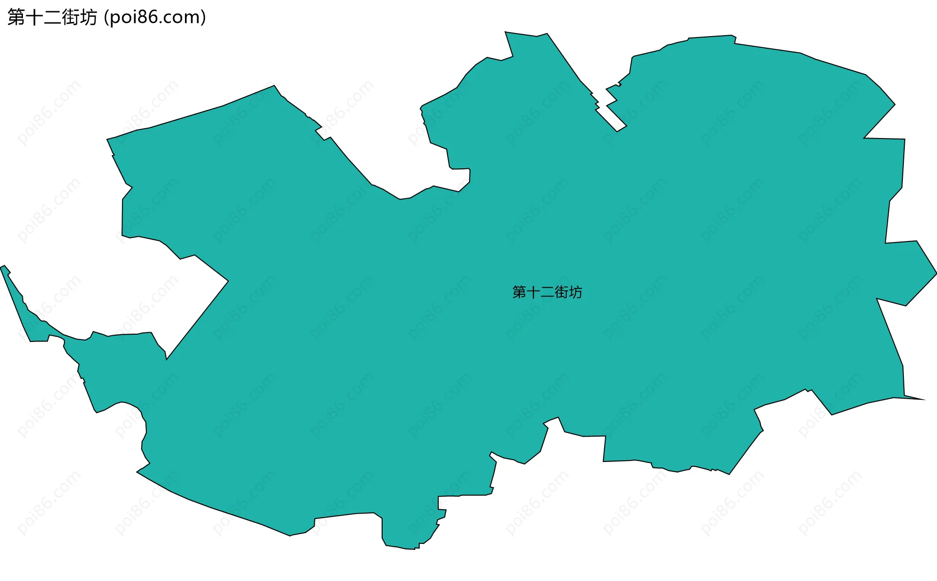 第十二街坊边界地图