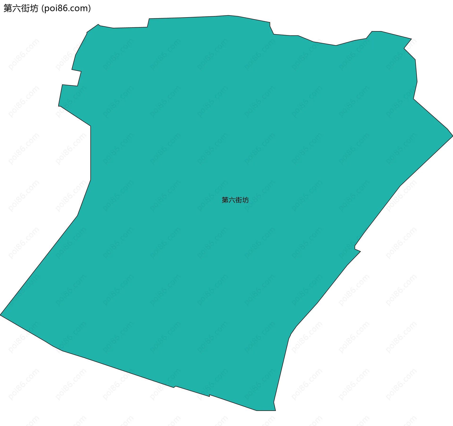 第六街坊边界地图