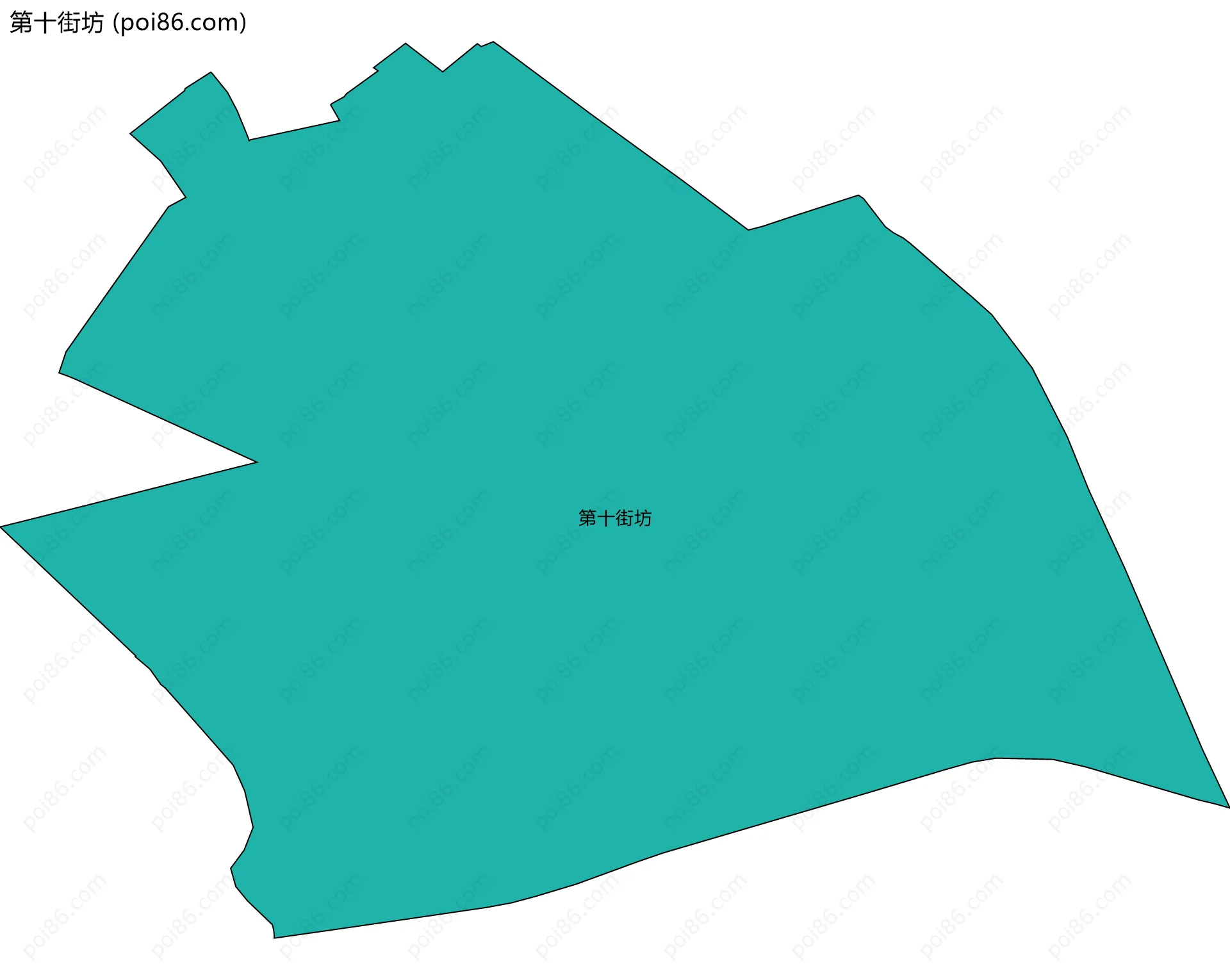 第十街坊边界地图