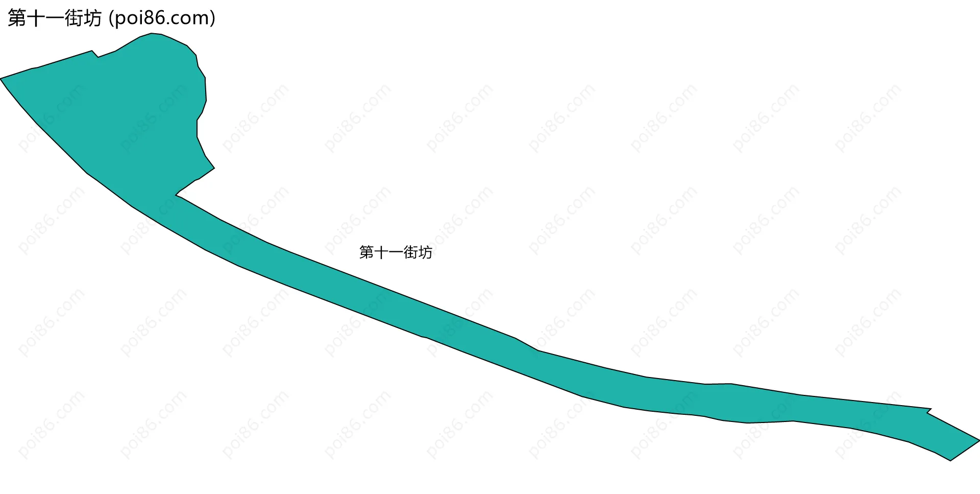 第十一街坊边界地图