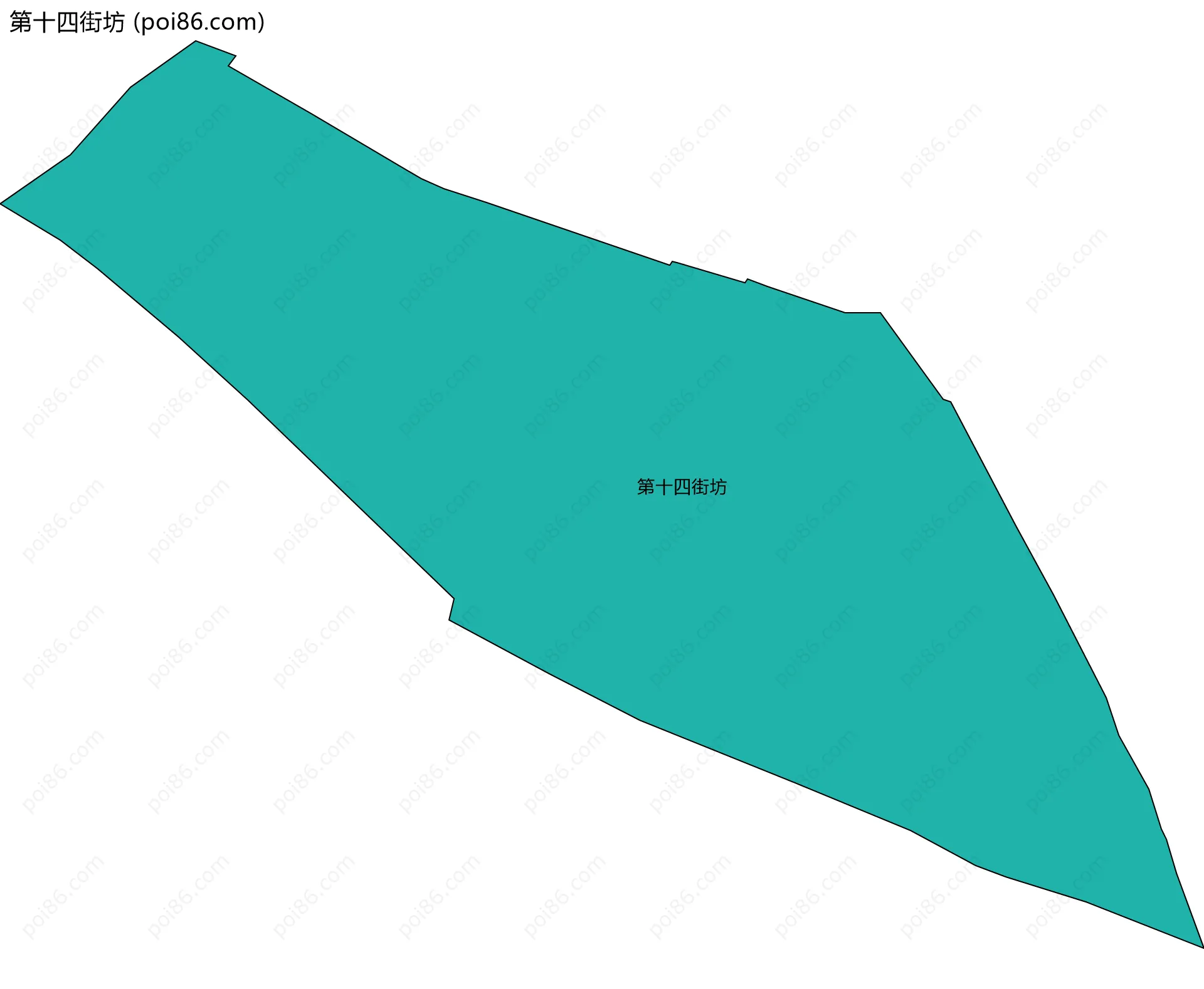 第十四街坊边界地图