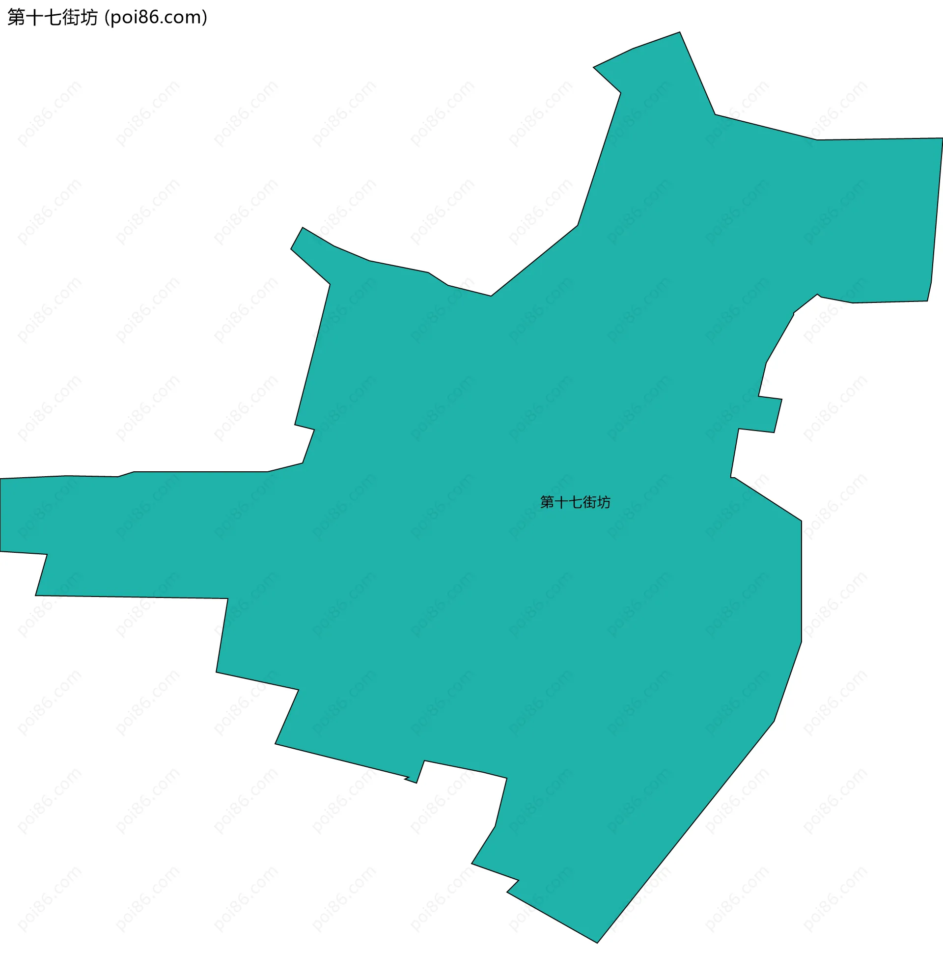 第十七街坊边界地图