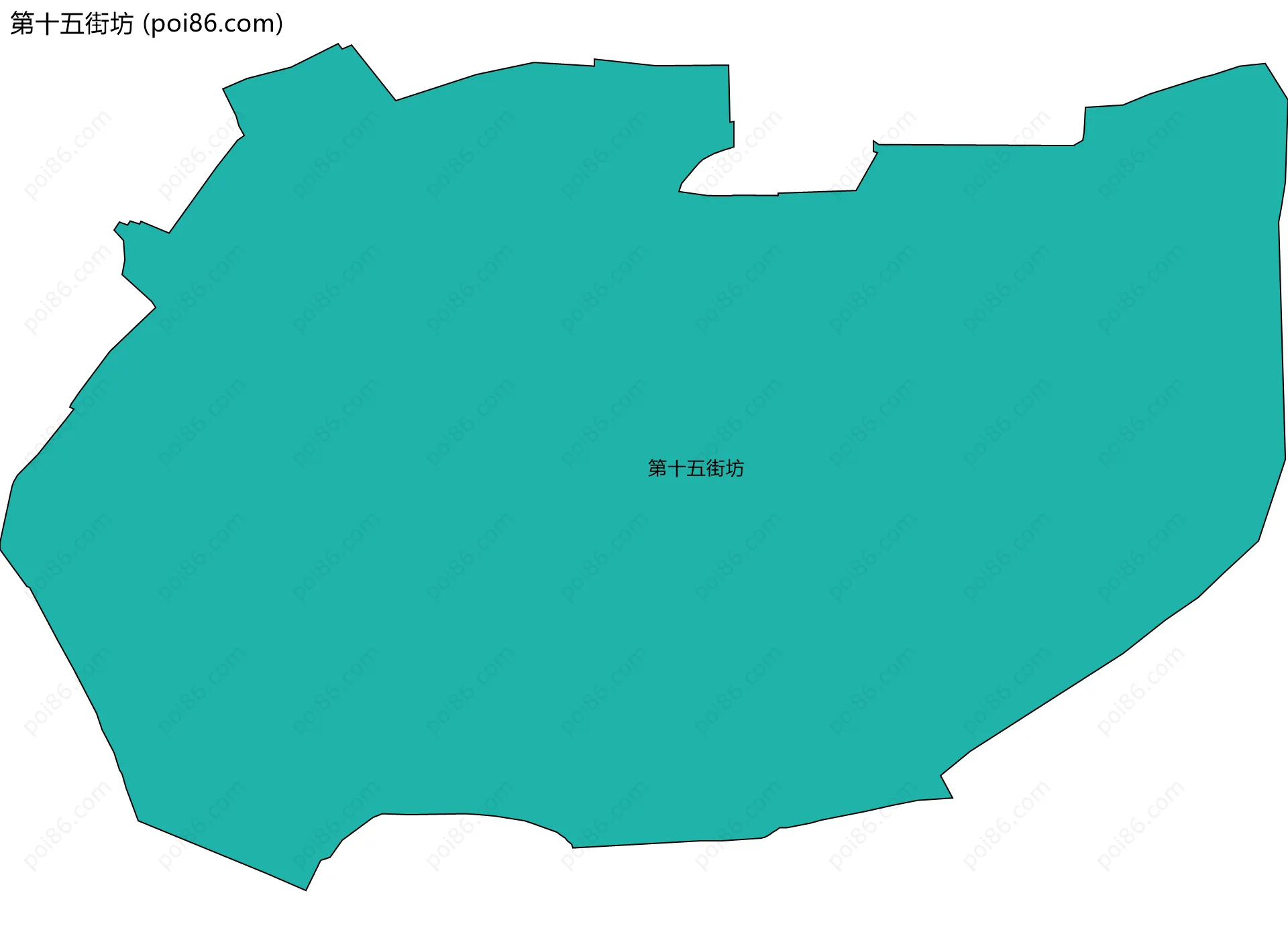 第十五街坊边界地图