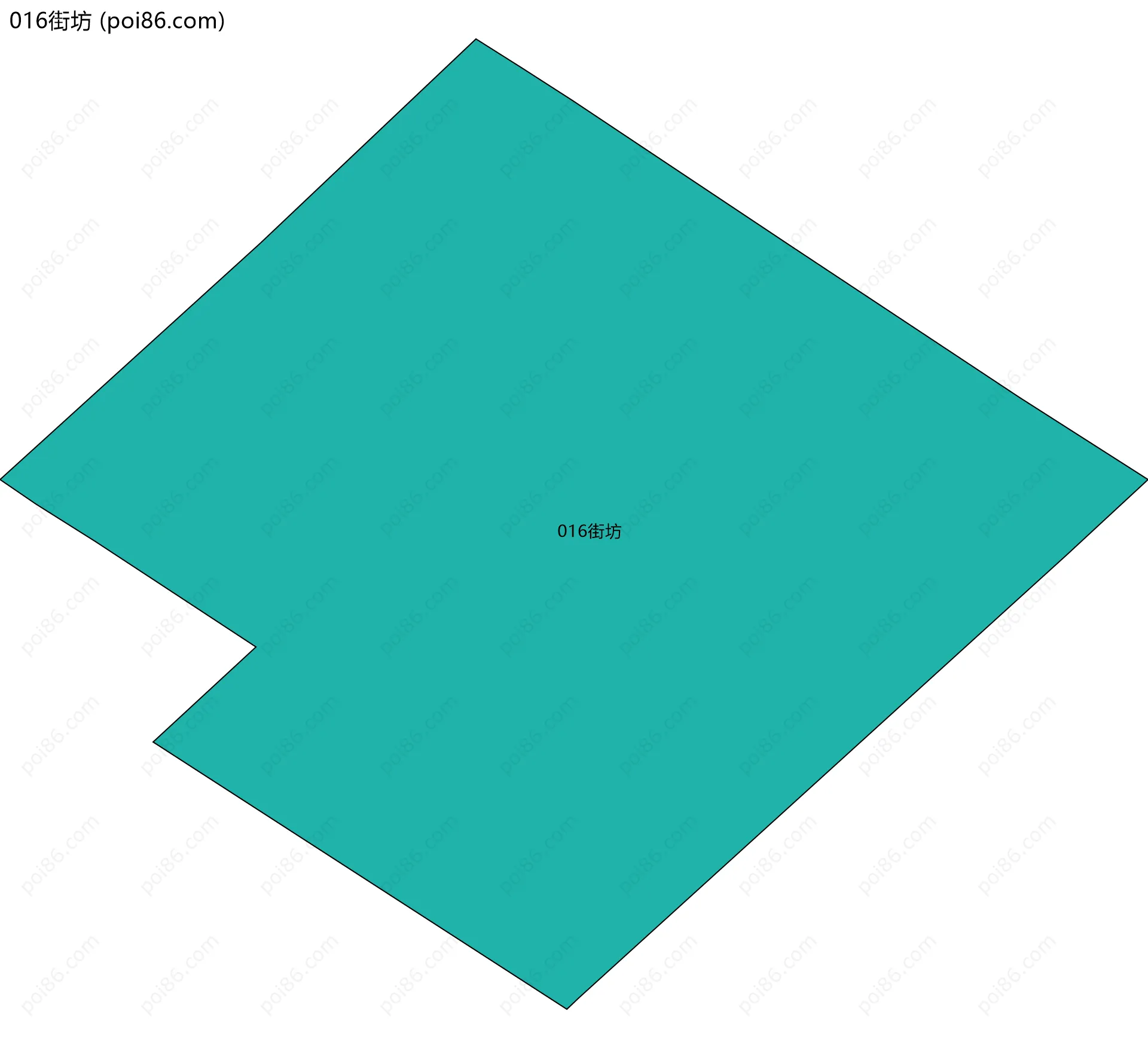 016街坊边界地图